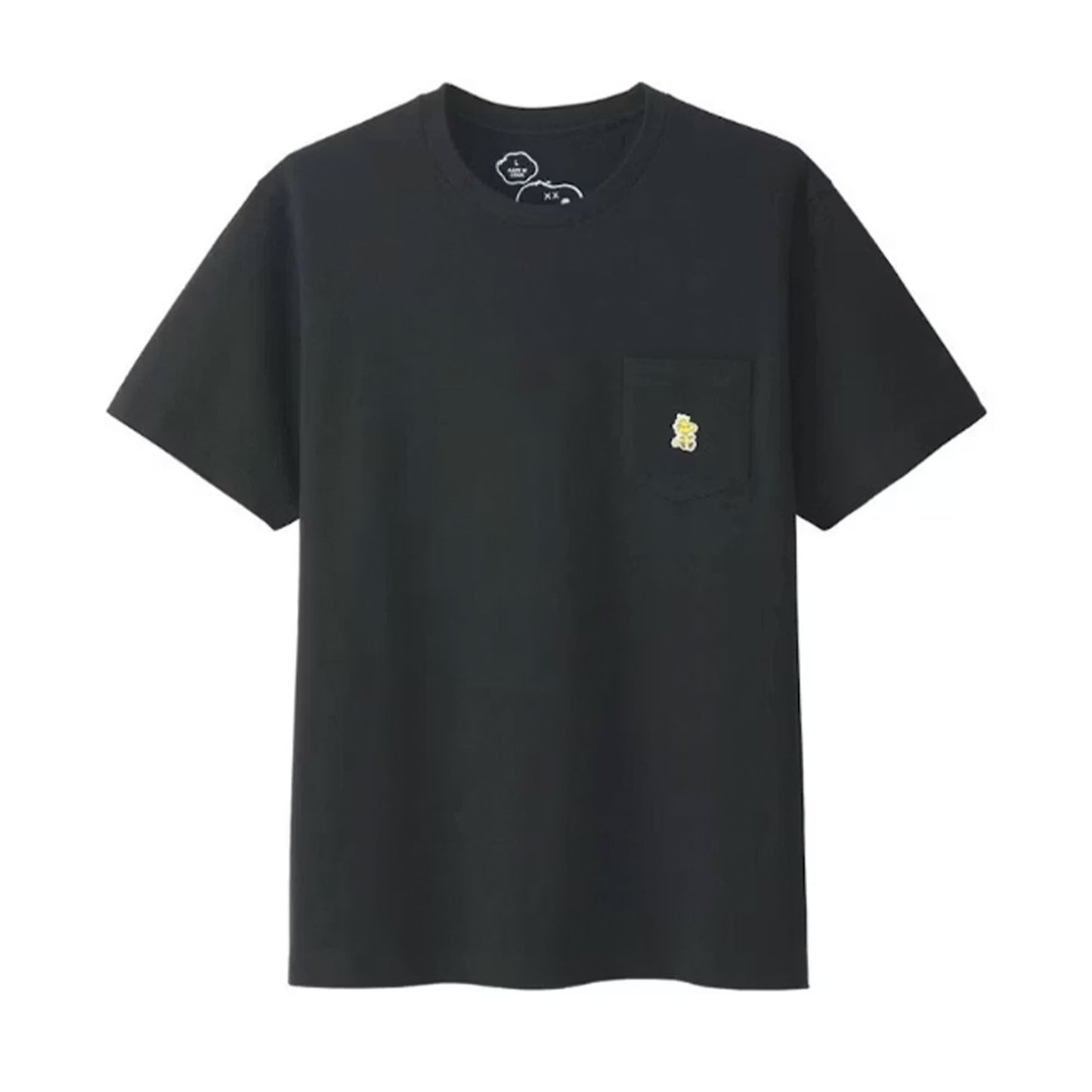 KAWS x Uniqlo x Peanuts Woodstock Pocket Tee Black