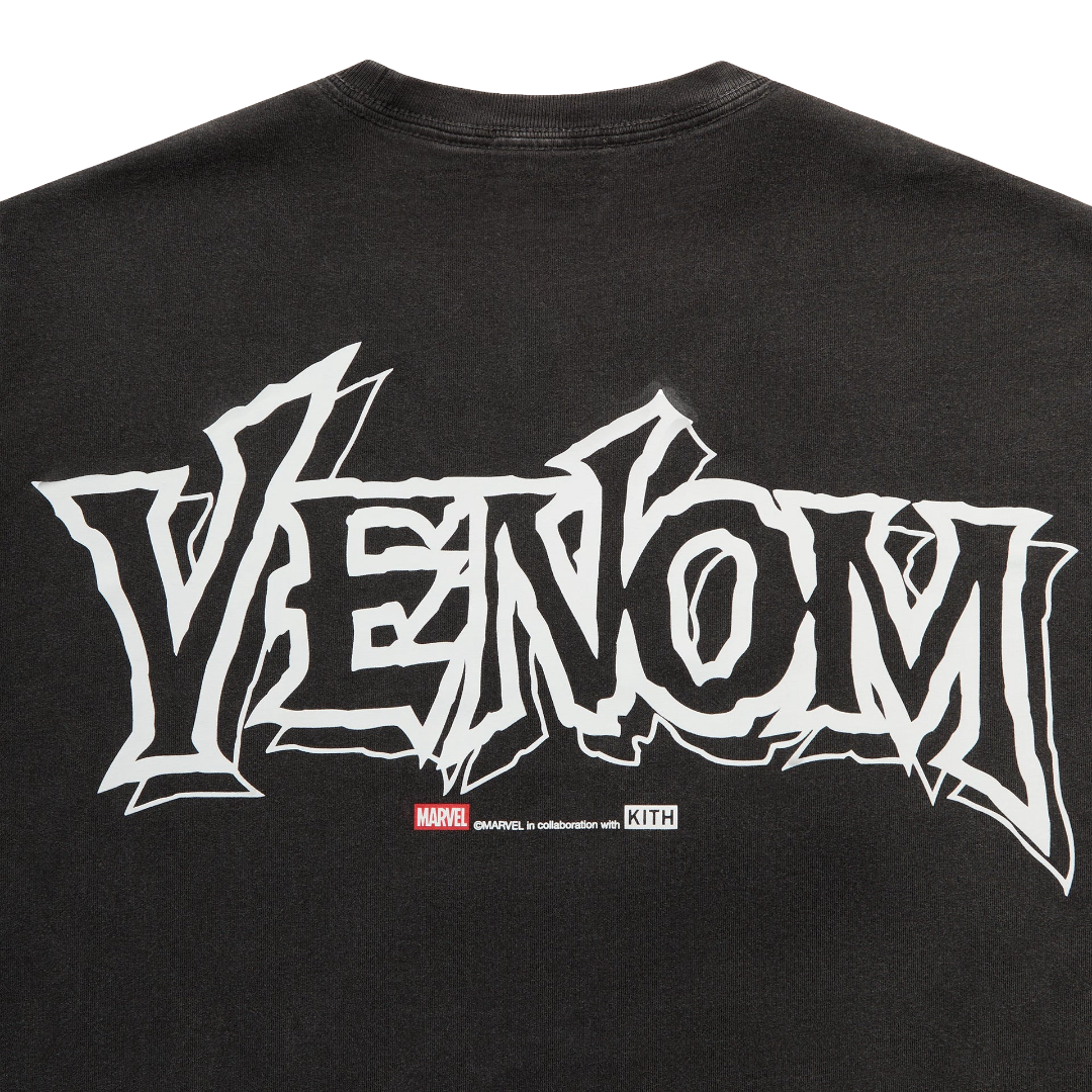 Kith x Marvel Venom Vintage Tee Black