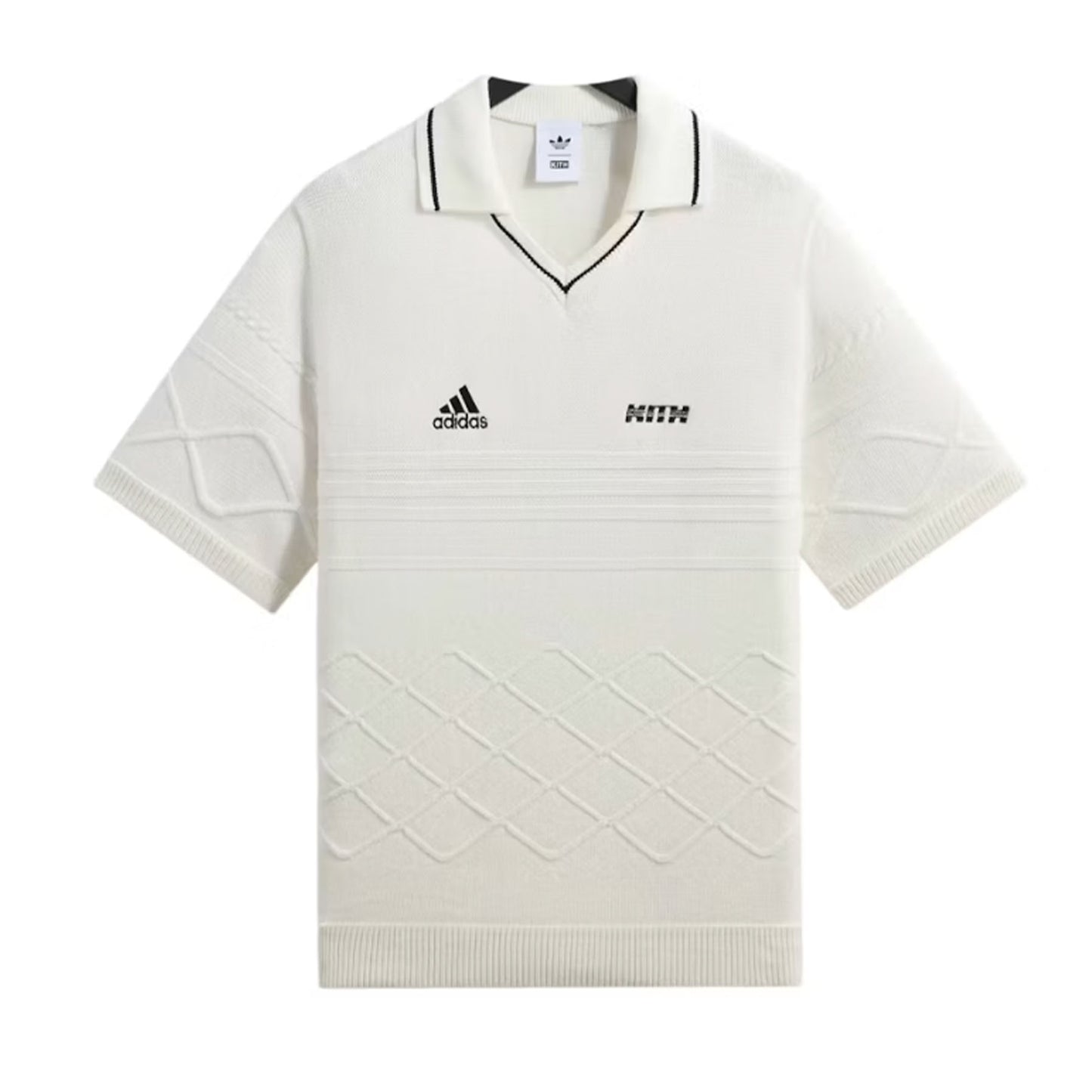 Kith x adidas Messi Football Knit Polo White