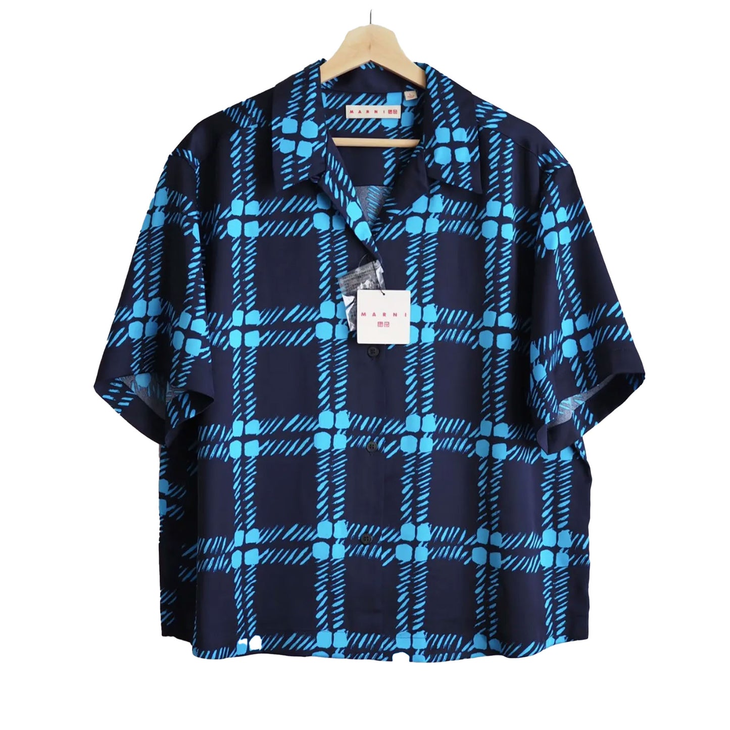 Marni × Uniqlo Marni Smooth Open Collar Uniqlo Shirt