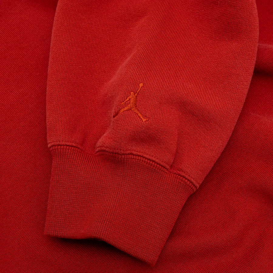 Jordan BIKE AIR x Nigel Sylvester Fleece Crewneck Sweatshirt Cinnabar Red