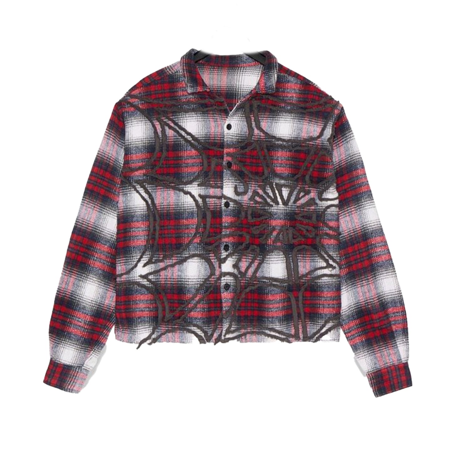 Vale Spider Web Flannel Red