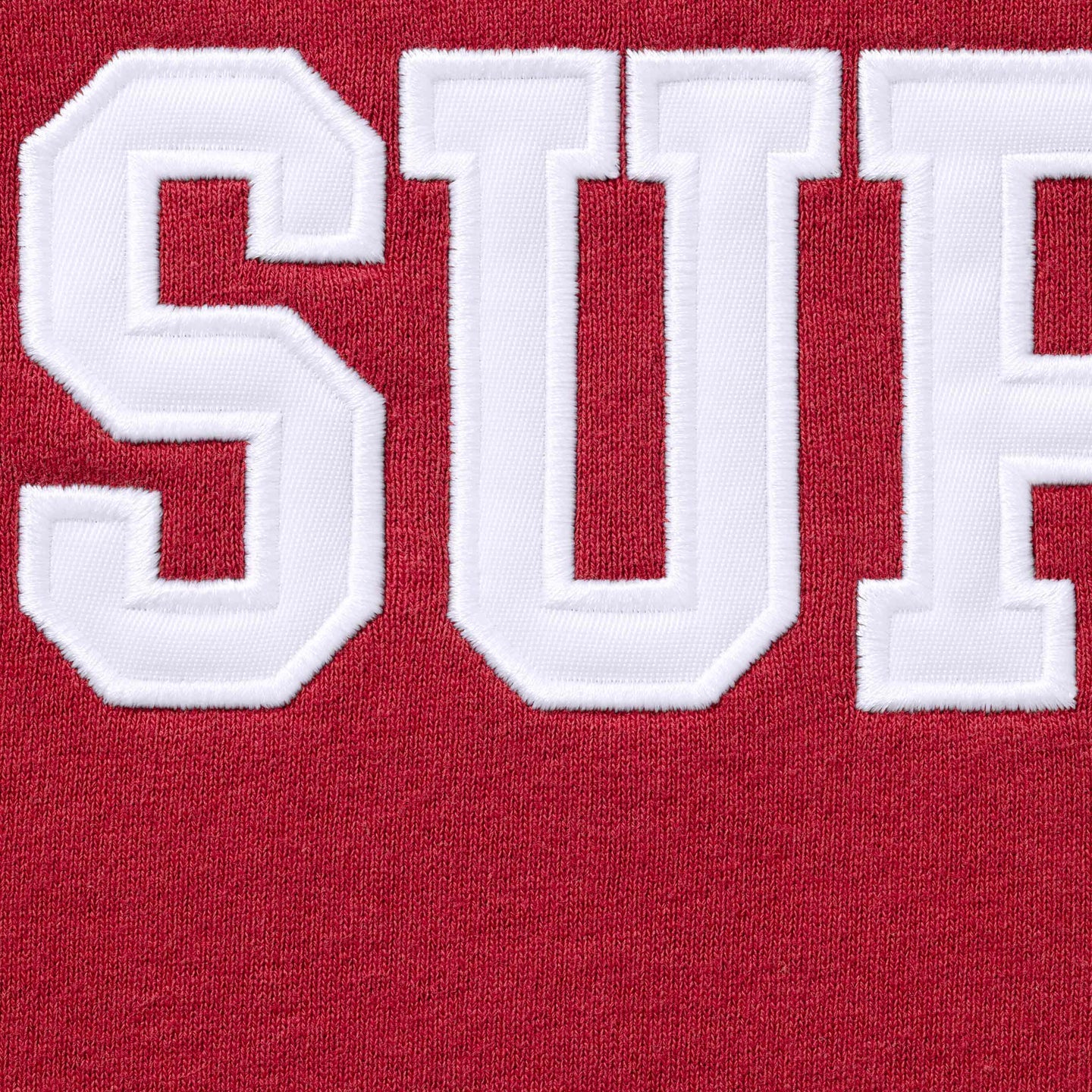 Supreme Shop Flag Half Zip Pullover Dark Red Tokyo