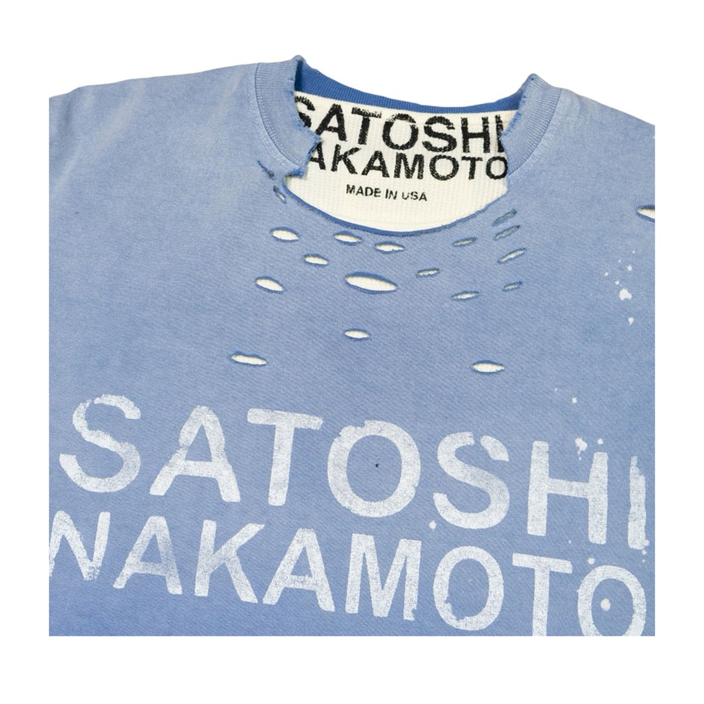 Satoshi Nakamoto Luke T-Shirt Thermal Blue