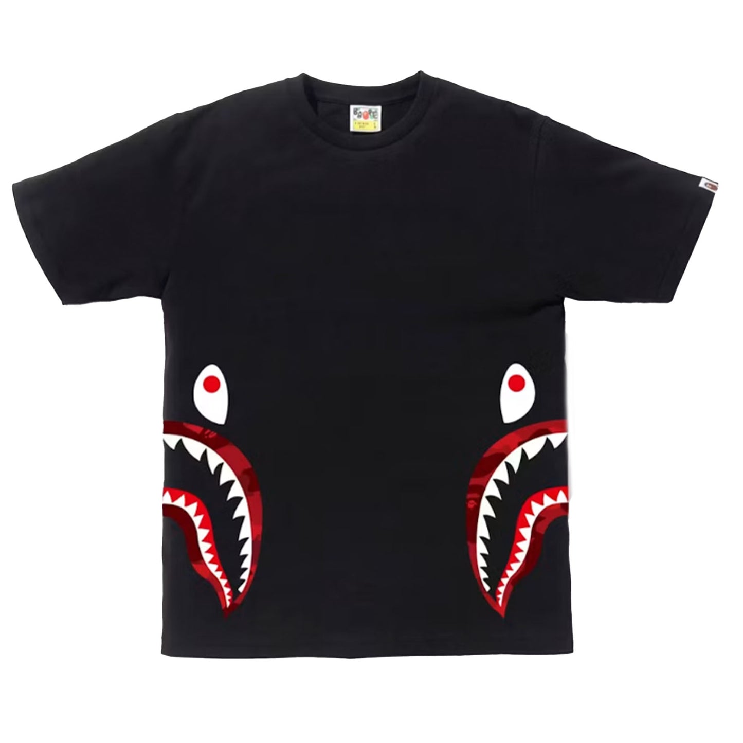 Bape Side Shark Tee Black/Red