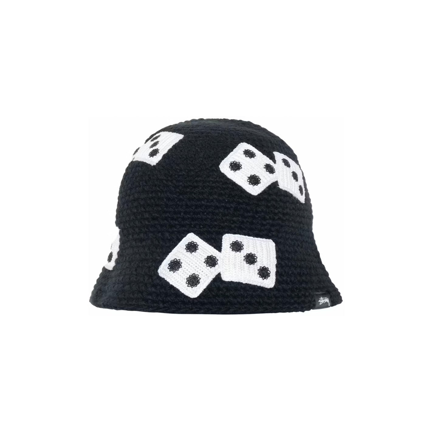 Stussy Dice Knit Bucket Hat Black