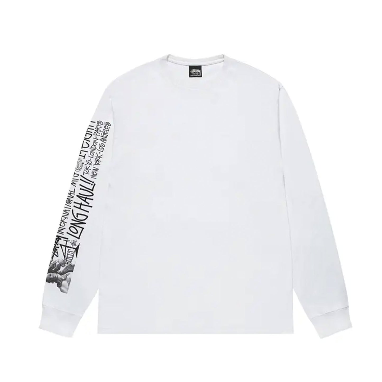 Stussy Long Haul Long-Sleeve Tee White