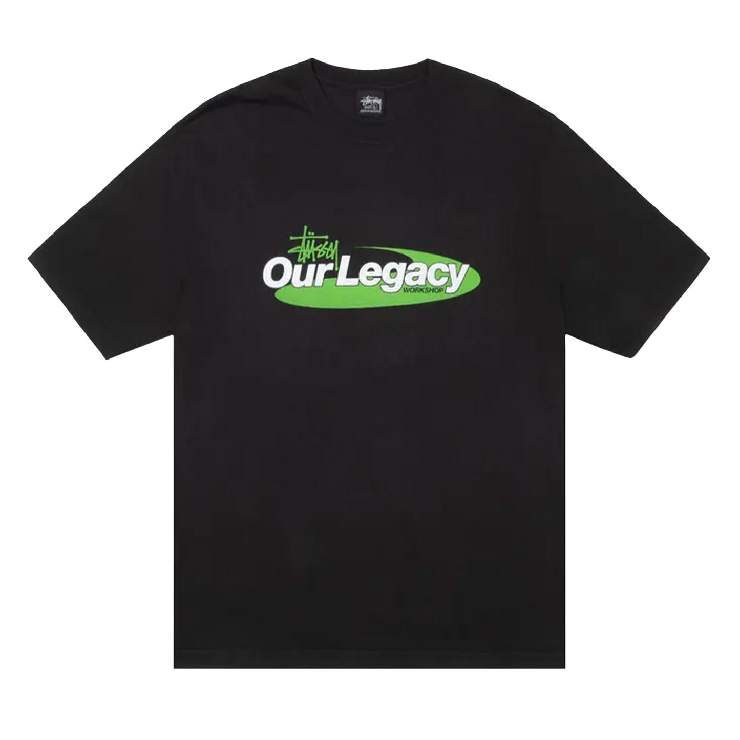 Stussy x Our Legacy Work Shop Swirl Tee Pigment Dyed Black