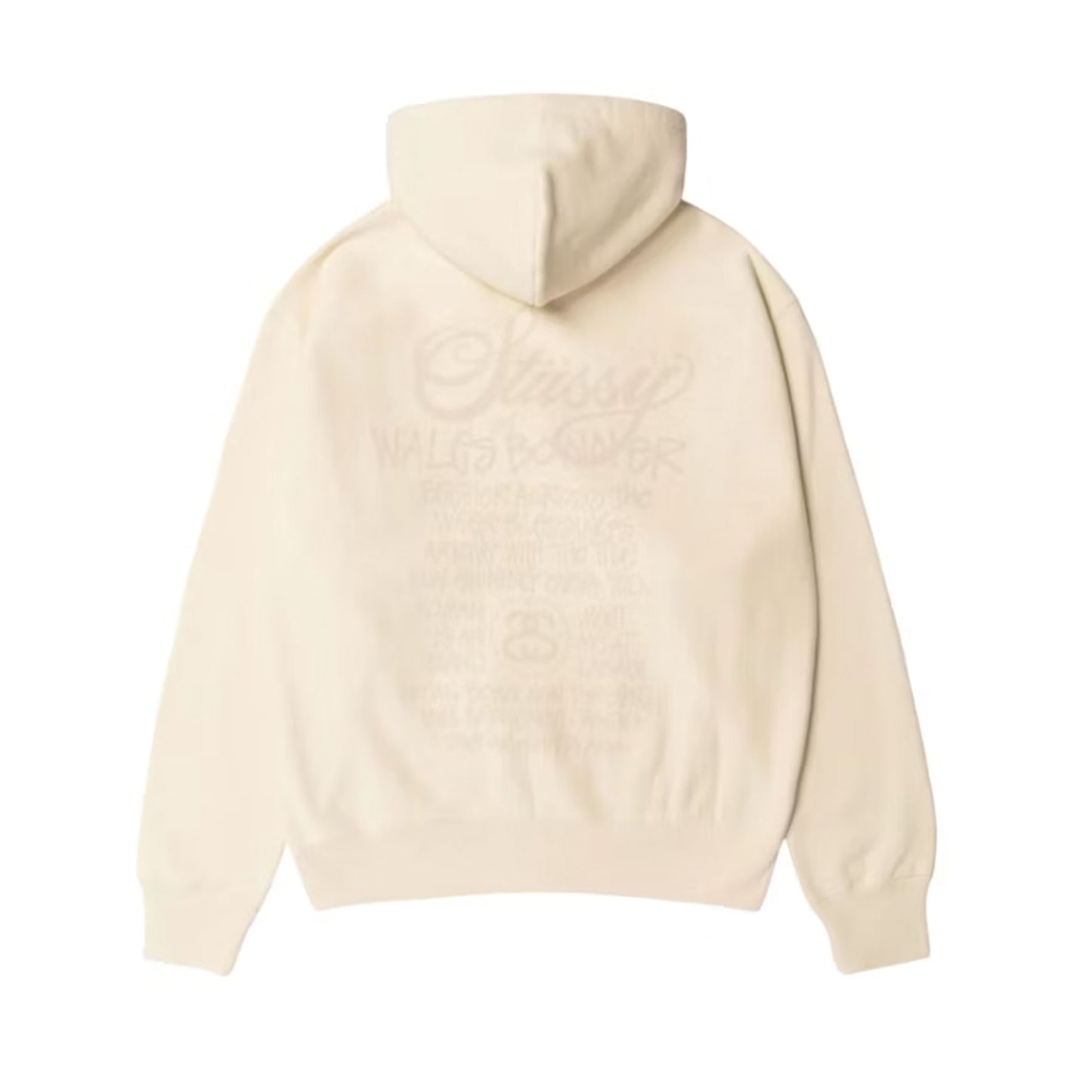 Stussy x Wales Bonner Fleece Zip Hoodie Ivory