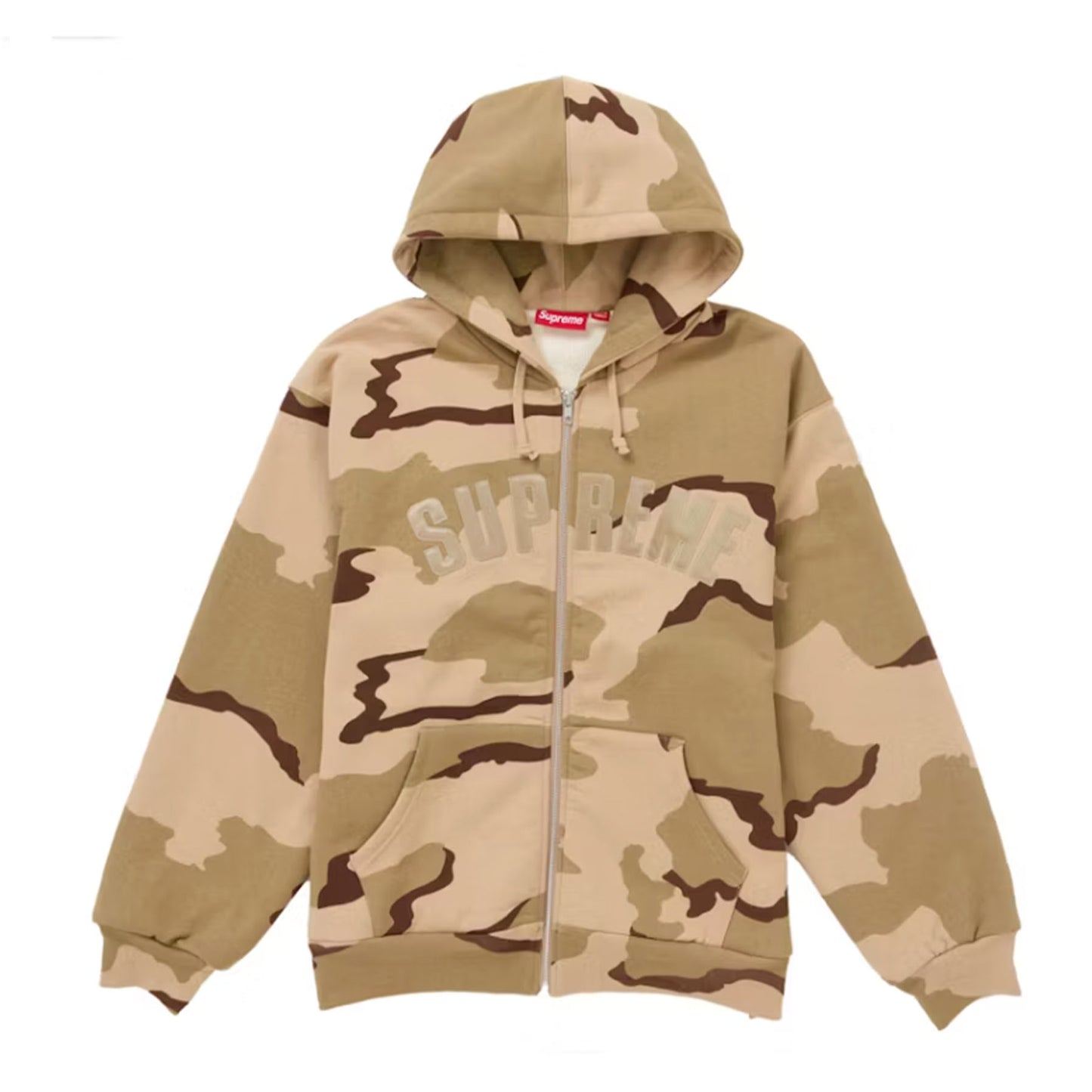 Supreme Arc Thermal Zip Up Hooded Sweatshirt Desert Camo