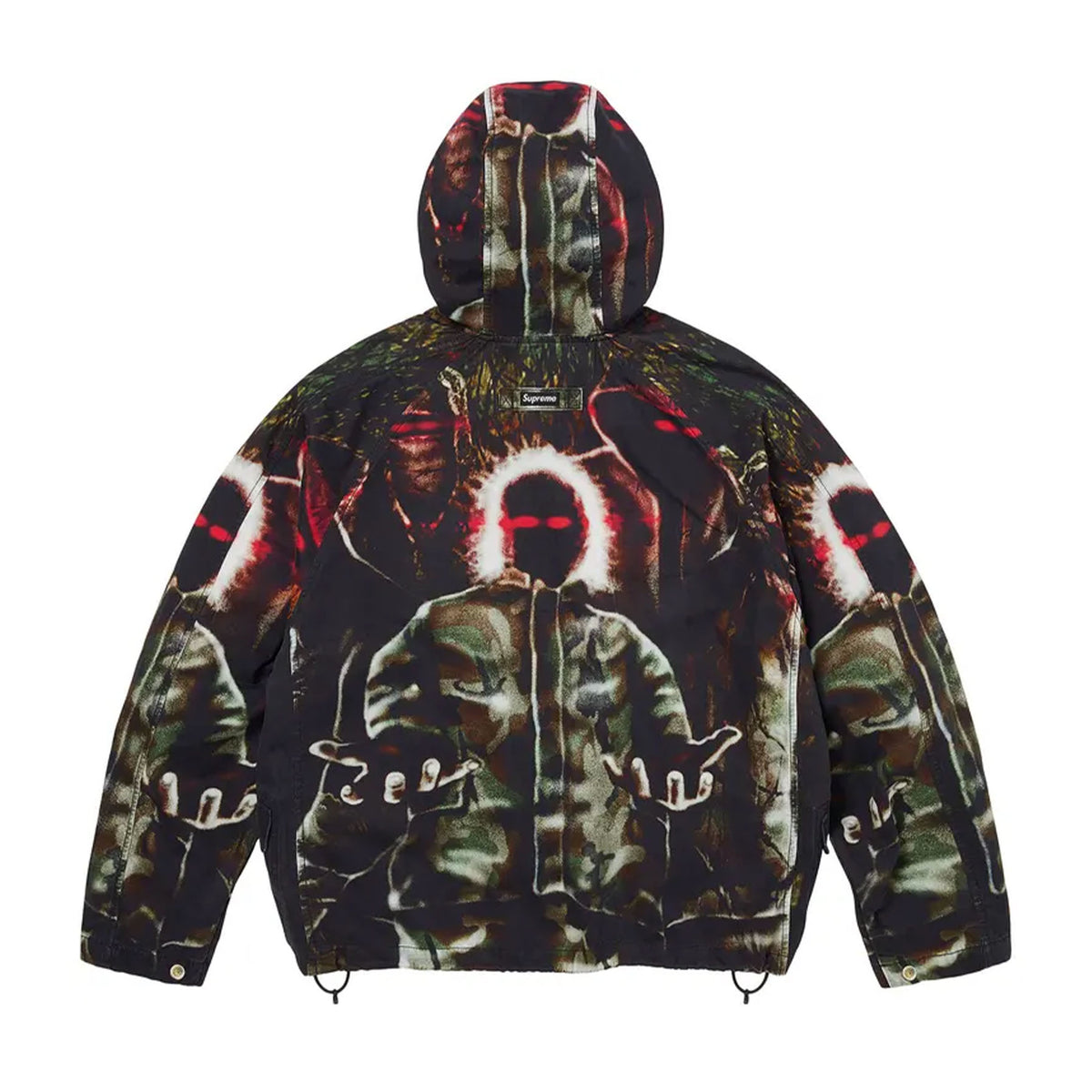 Supreme Hooded Raglan Jacket Art Dealer Camo