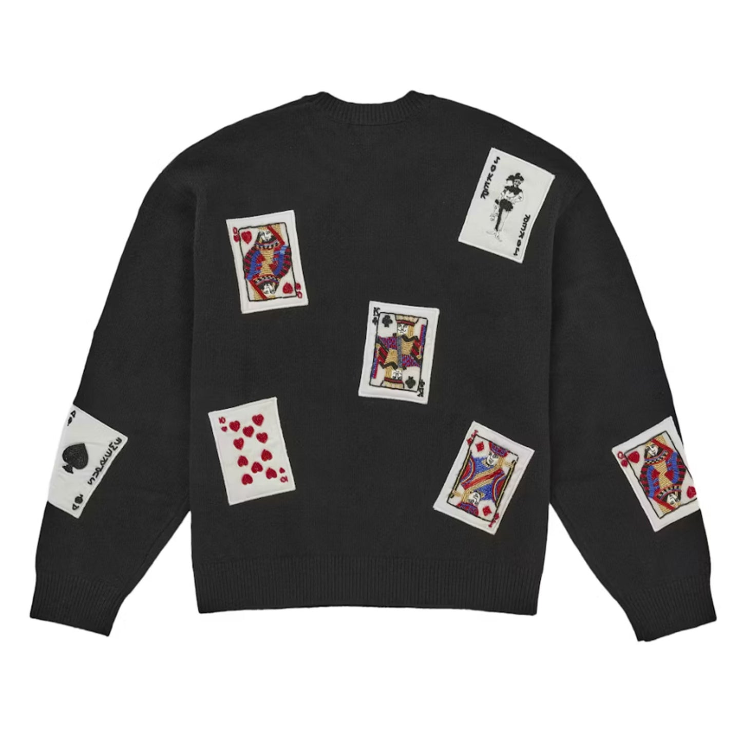 Supreme Beaded Cards Sweater Black