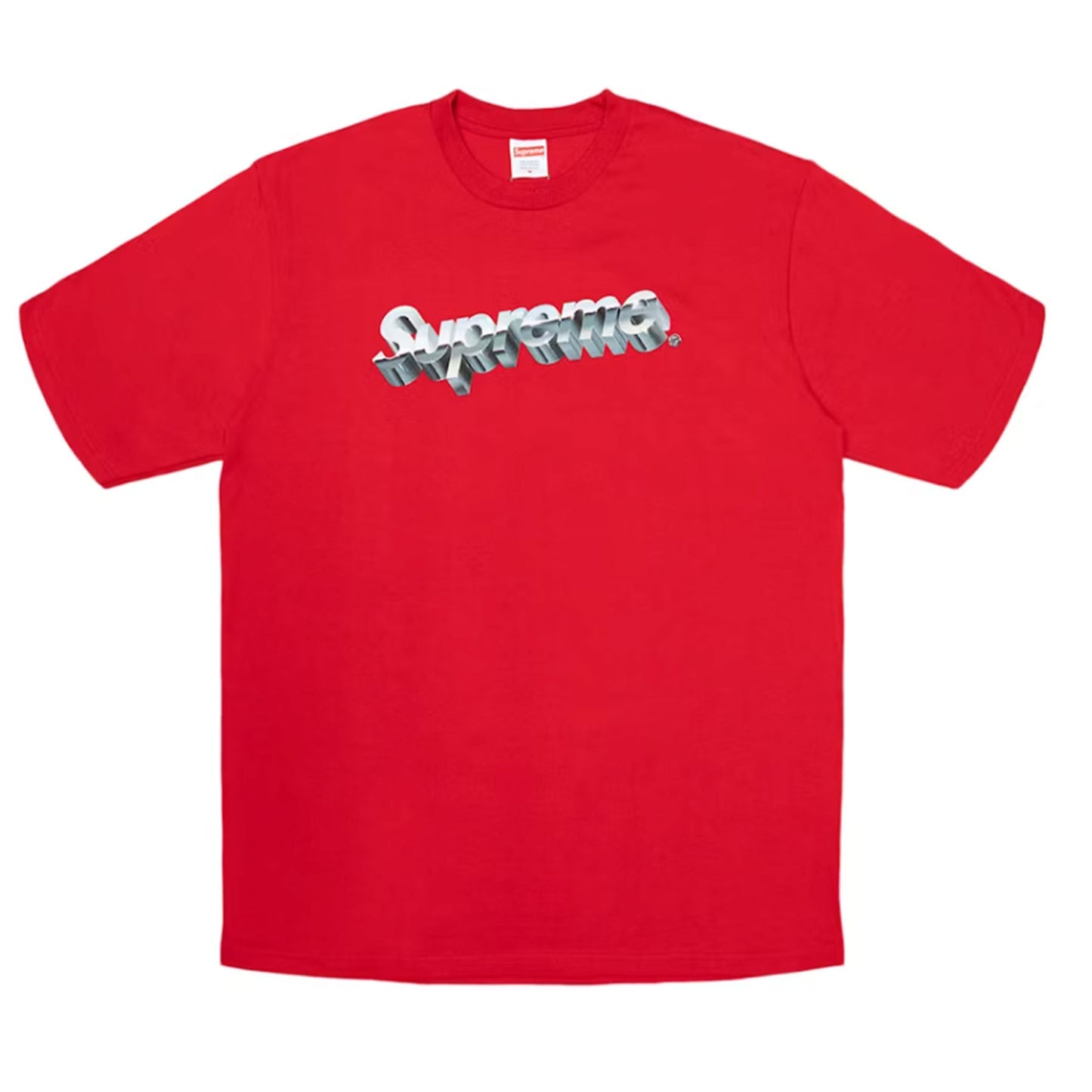 Supreme Chrome Logo Tee Red