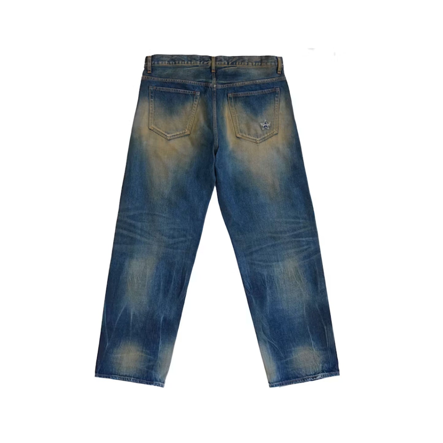 Supreme Distressed Loose Fit Selvedge Jean (SS26) Washed Indigo