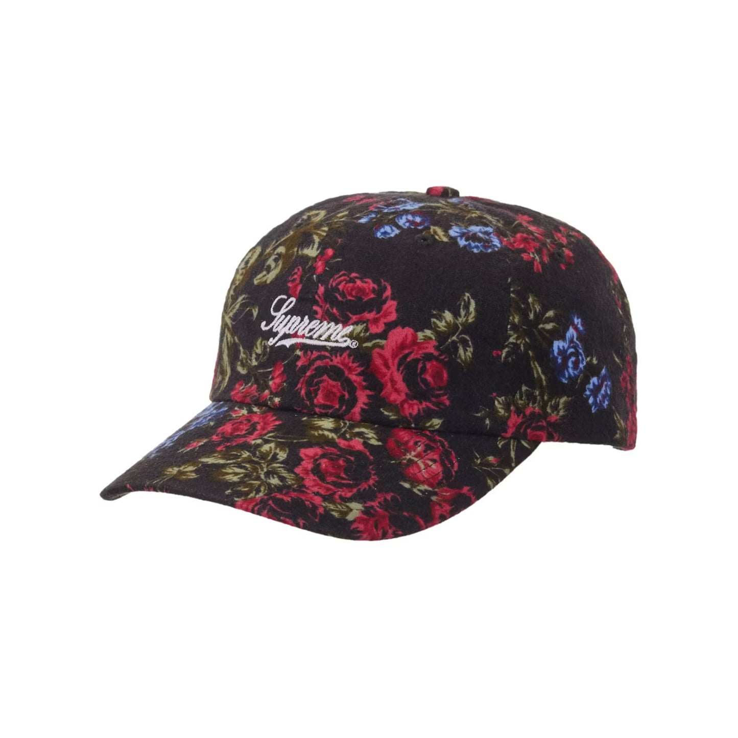 Supreme Floral Flannel 6-Panel Black