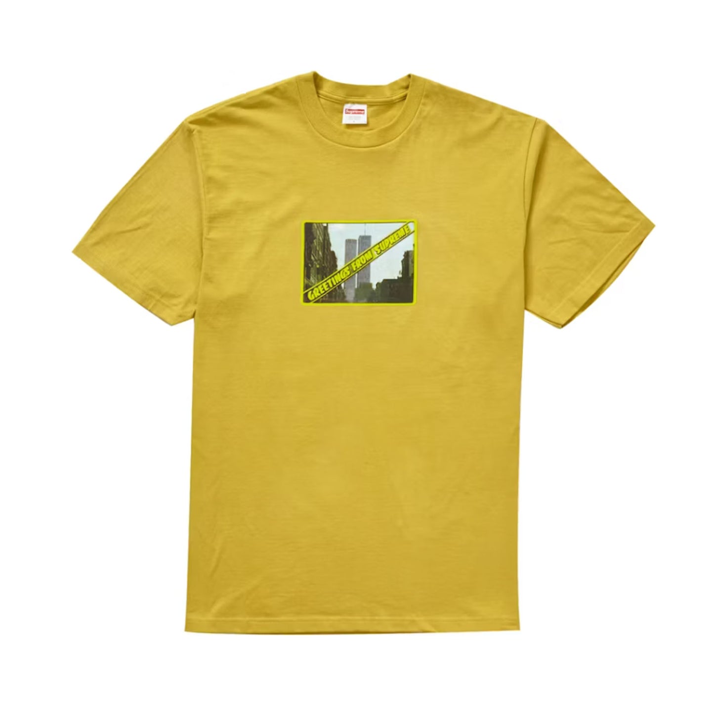 Supreme Greetings Tee Acid Yellow