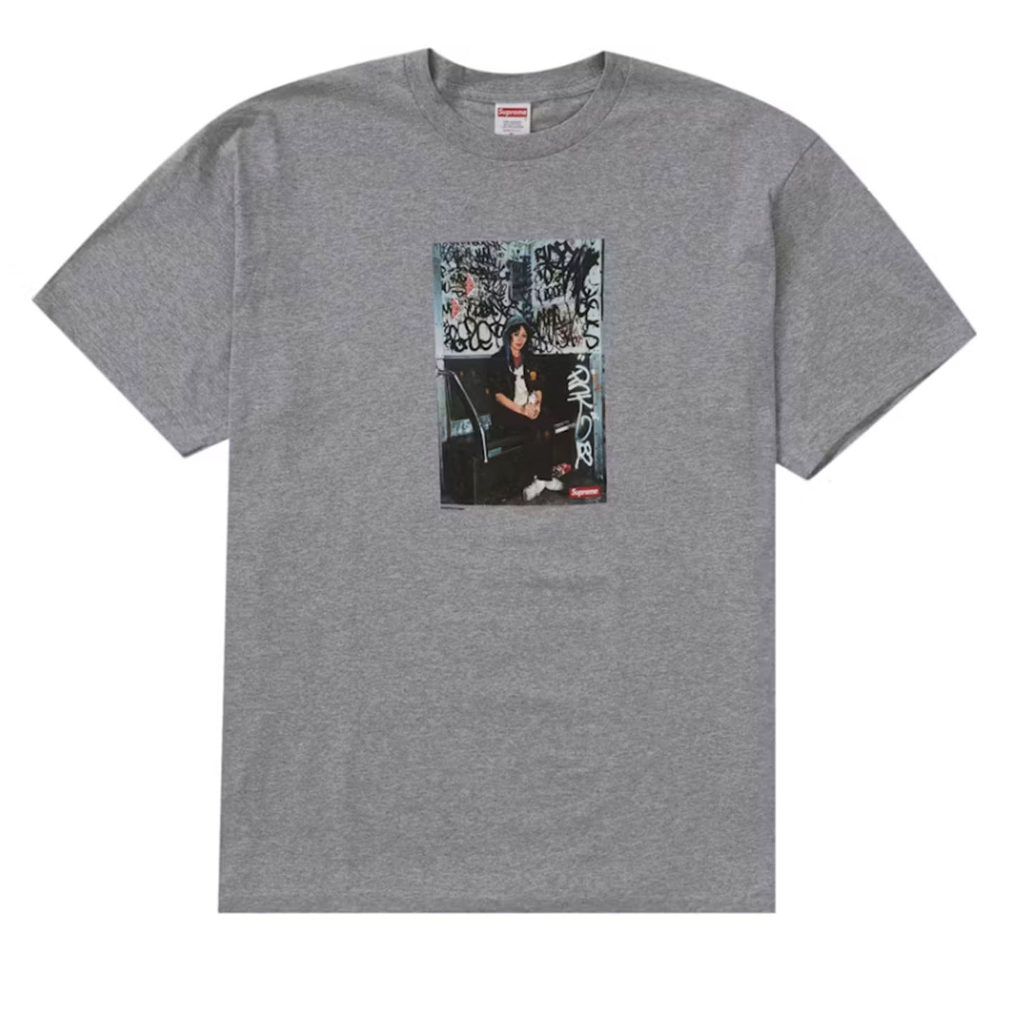Supreme Lady Pink Tee Heather Grey