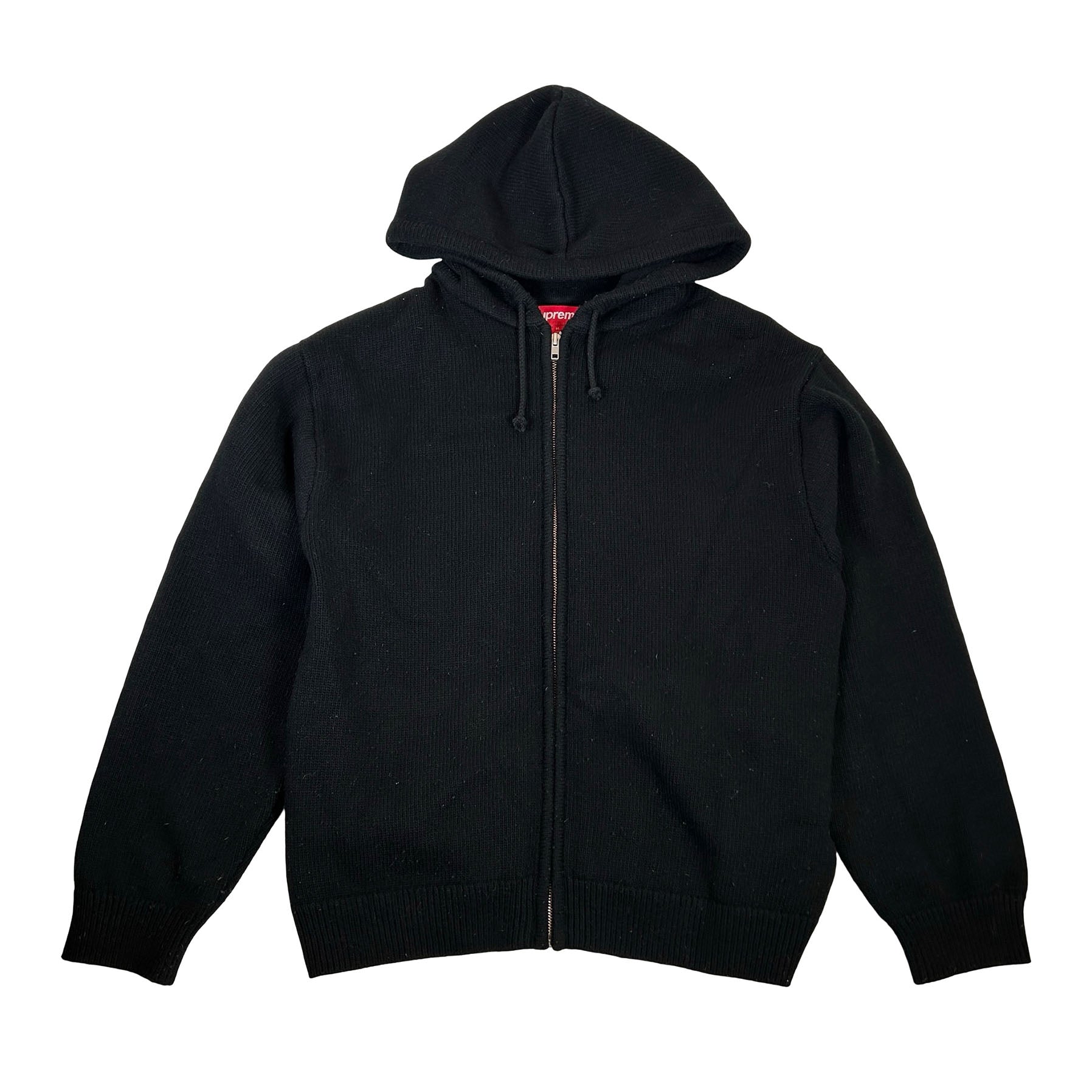 トップス Last Supper Embroidered Hooded Sweater Supreme Last Supper Embroidered Zip Up Hooded Sweater Black [USED