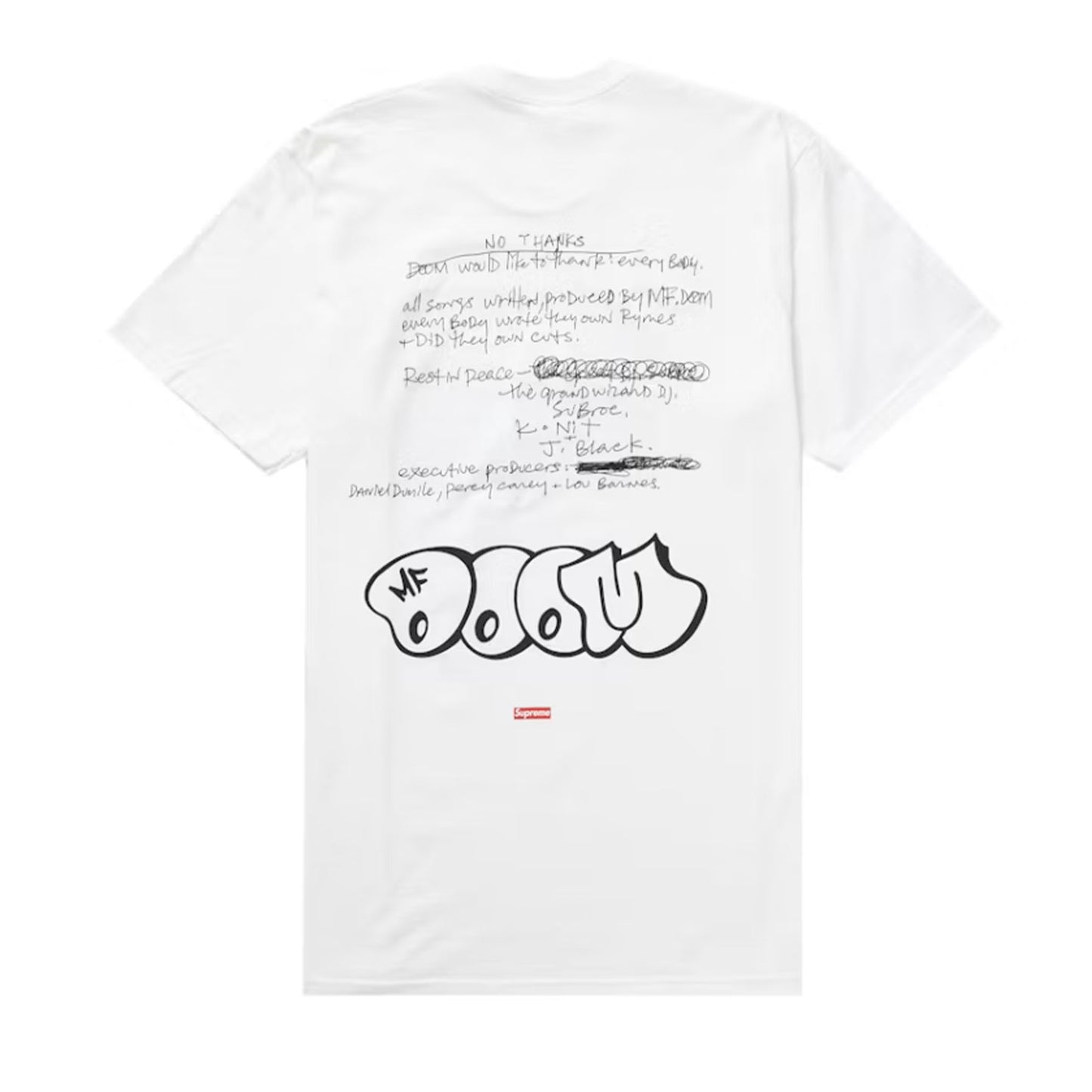 Supreme MF DOOM Tee White