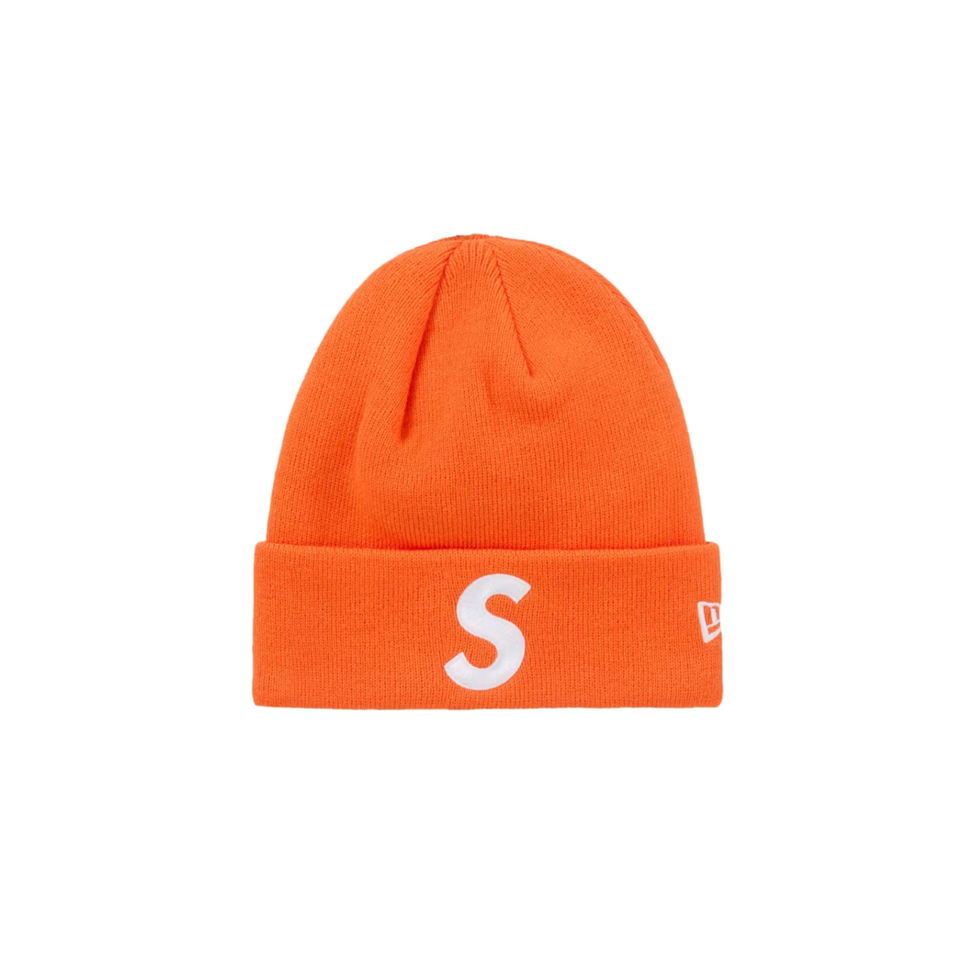 Supreme New Era S Logo Beanie (FW24) Orange – DISTRICT ONE NY