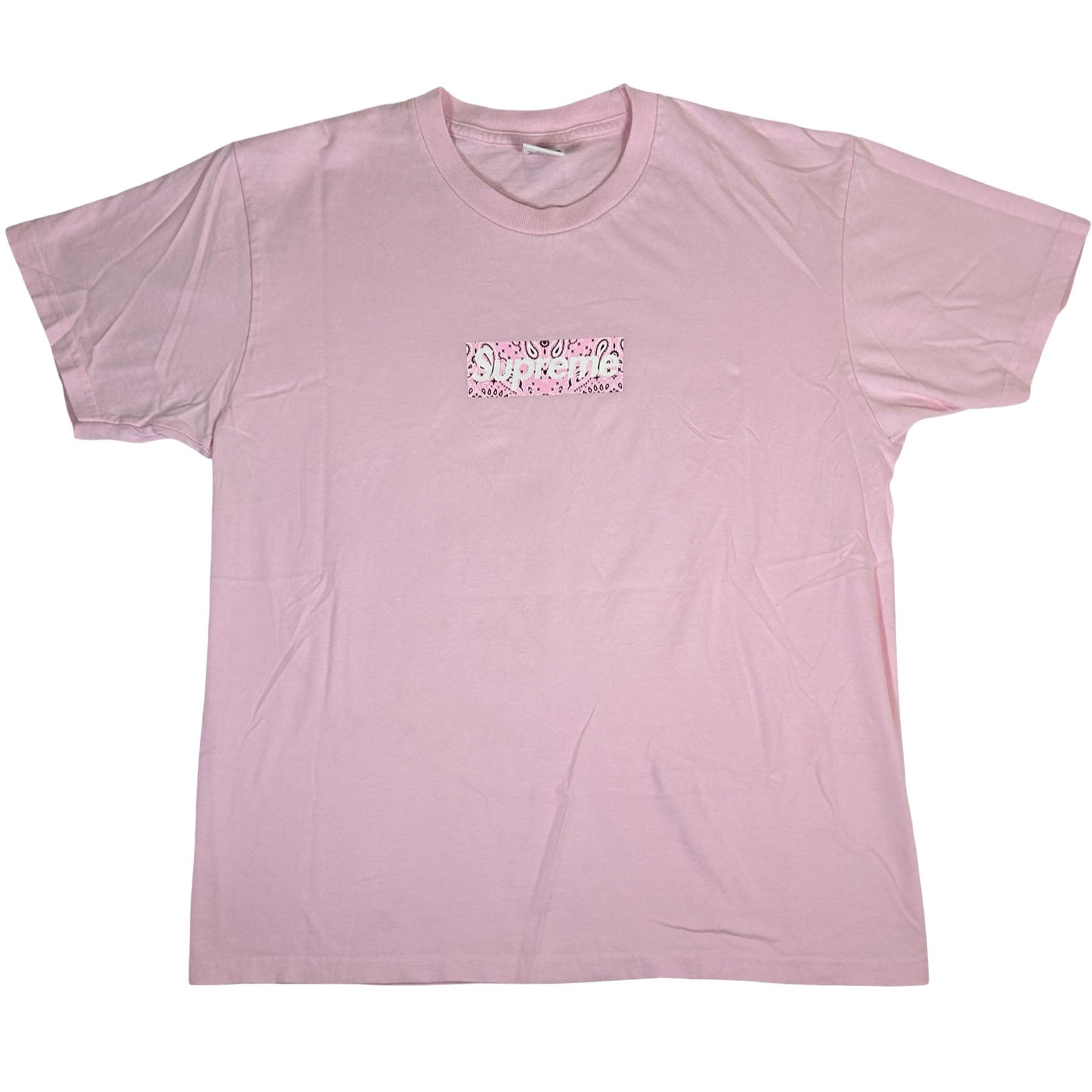 Supreme Bandana Box Logo Tee Light Pink [USED] - M (Used 