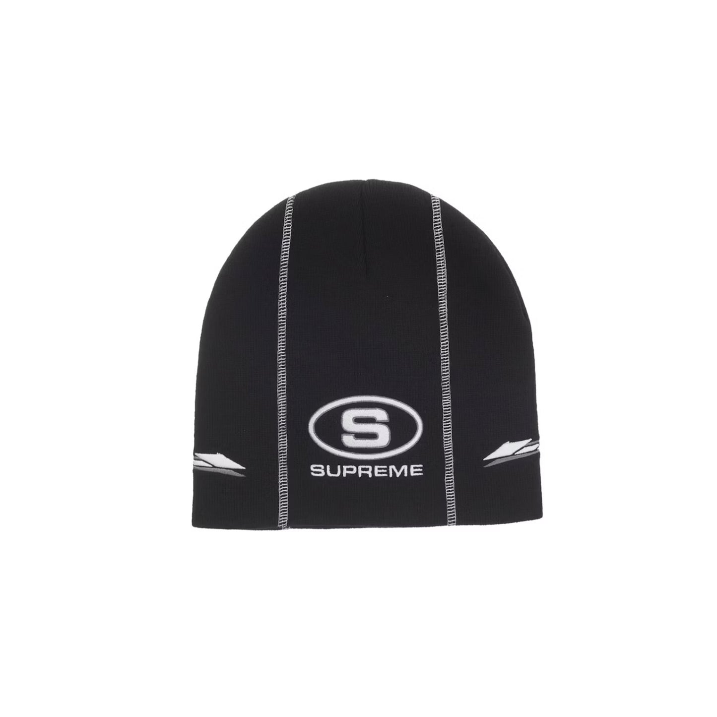 Supreme Racing Panel Beanie Black