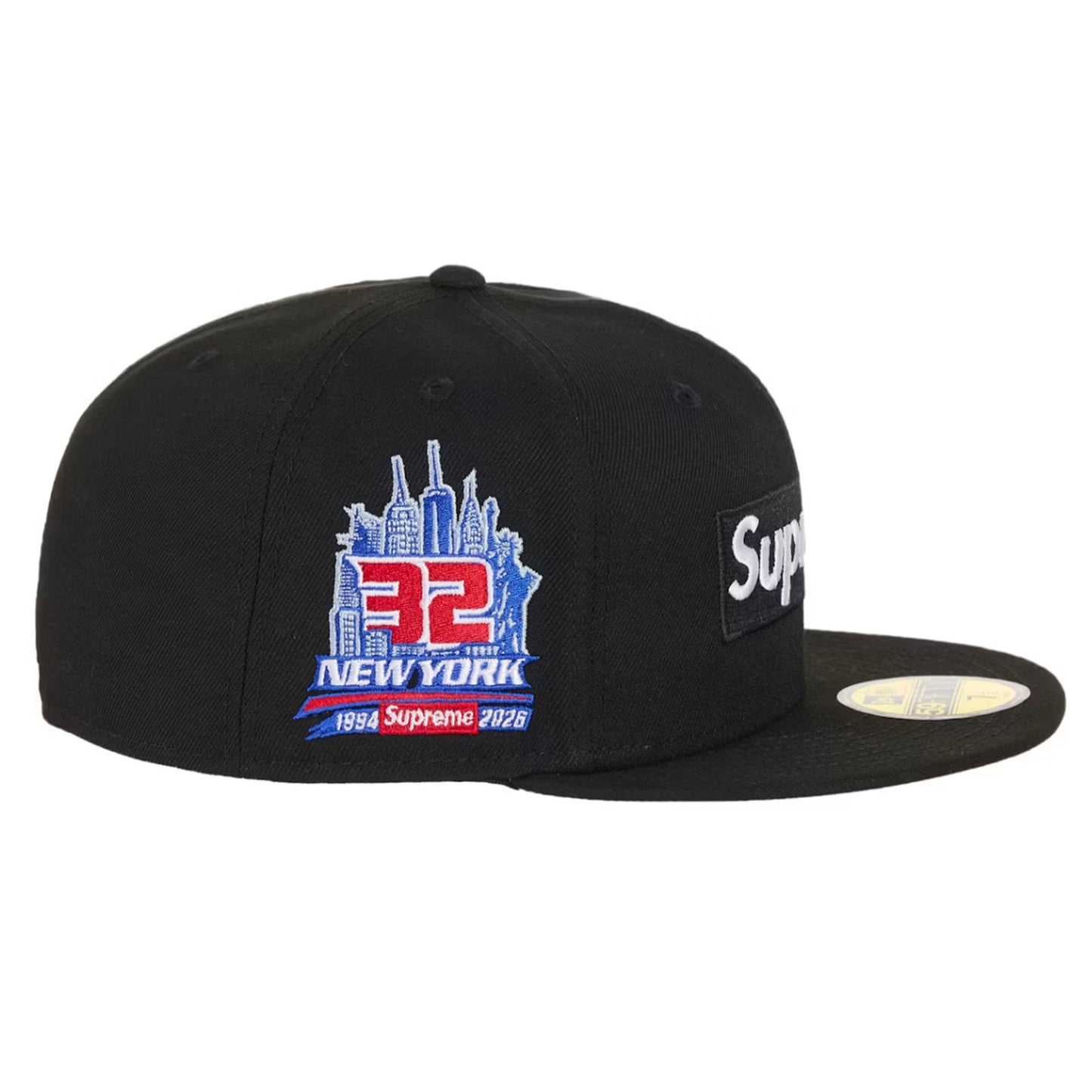 Supreme Shop Box Logo New Era 59Fifty Fitted Hat Black