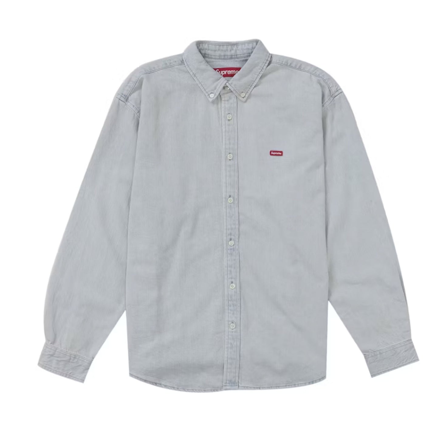 Supreme Small Box Denim Shirt (FW25) Light Indigo