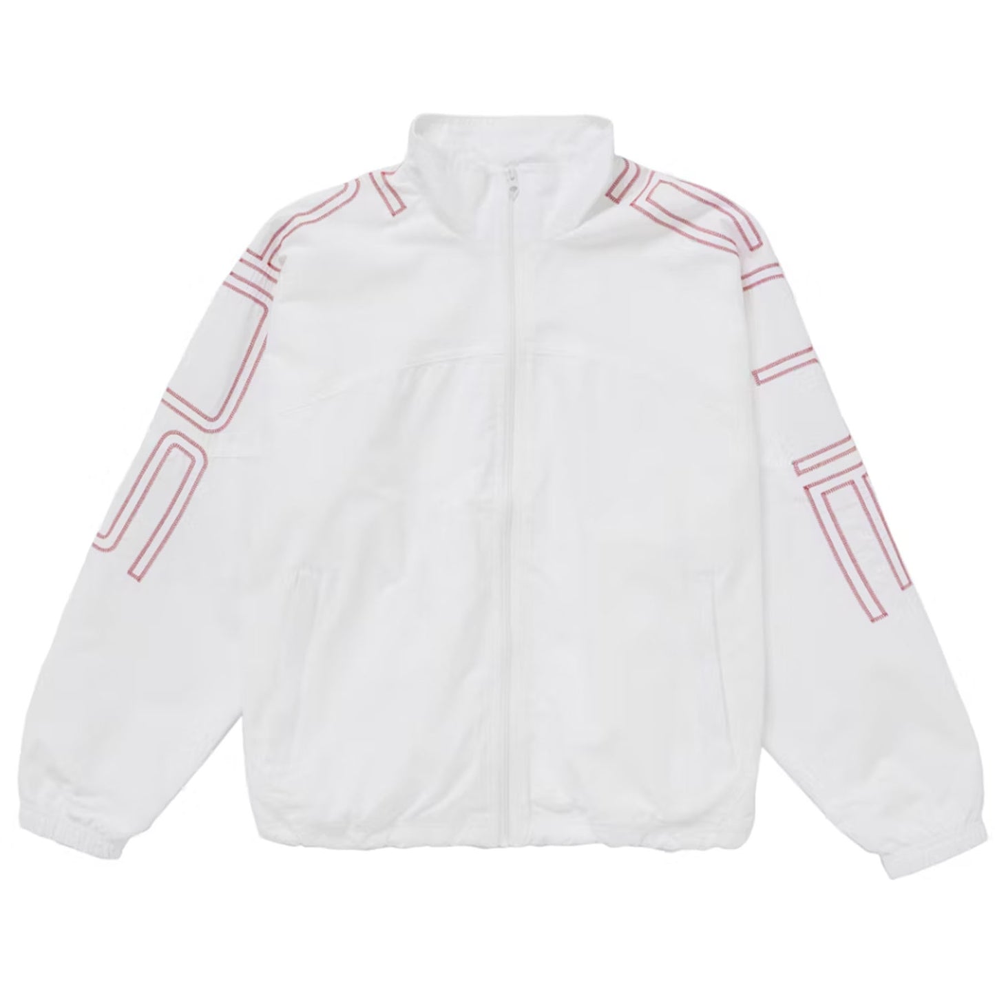 Supreme Spellout Embroidered Track Jacket (SS25) White
