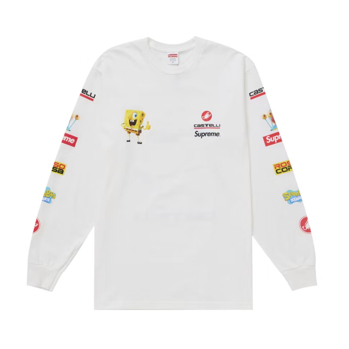 Supreme SpongeBob/Castelli Racing L/S Tee White