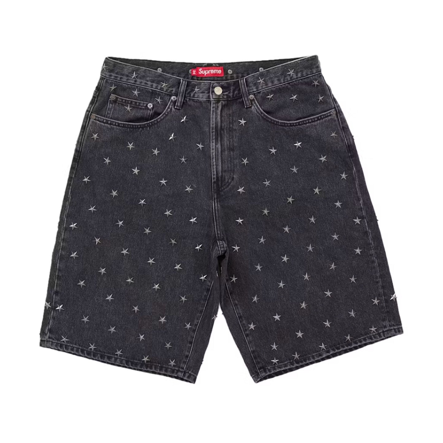 Supreme Studded Baggy Denim Shorts