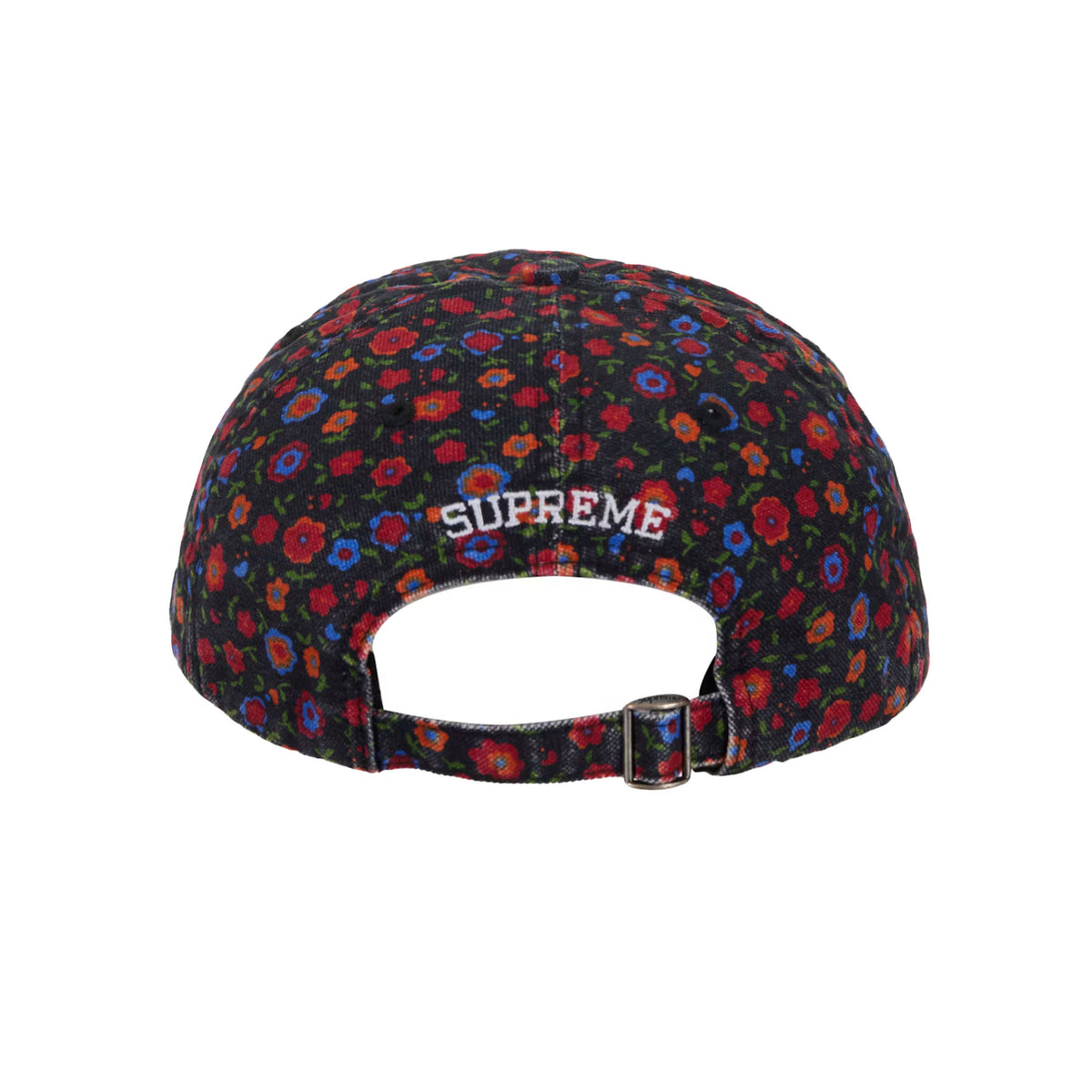 Supreme Washed Canvas S Logo 6-Panel Hat (FW26) Floral Multicolor