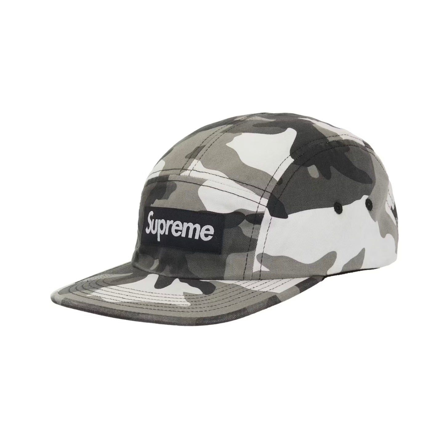 Supreme Washed Chino Twill Camp Cap (SS26) Snow Camo