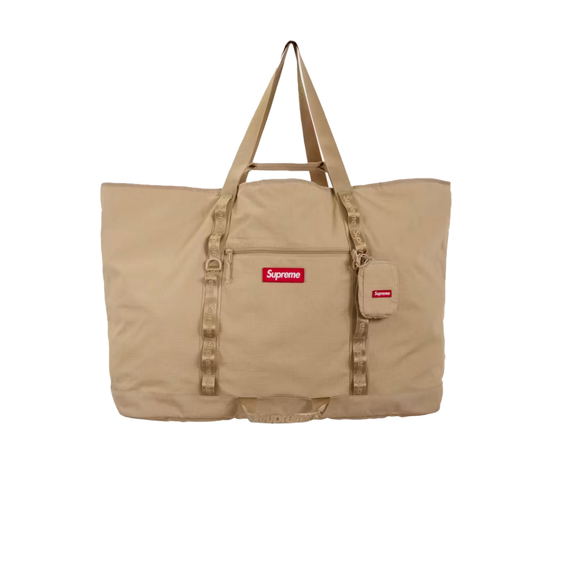 Supreme X-Large Tote Bag + Utility Pouch Tan
