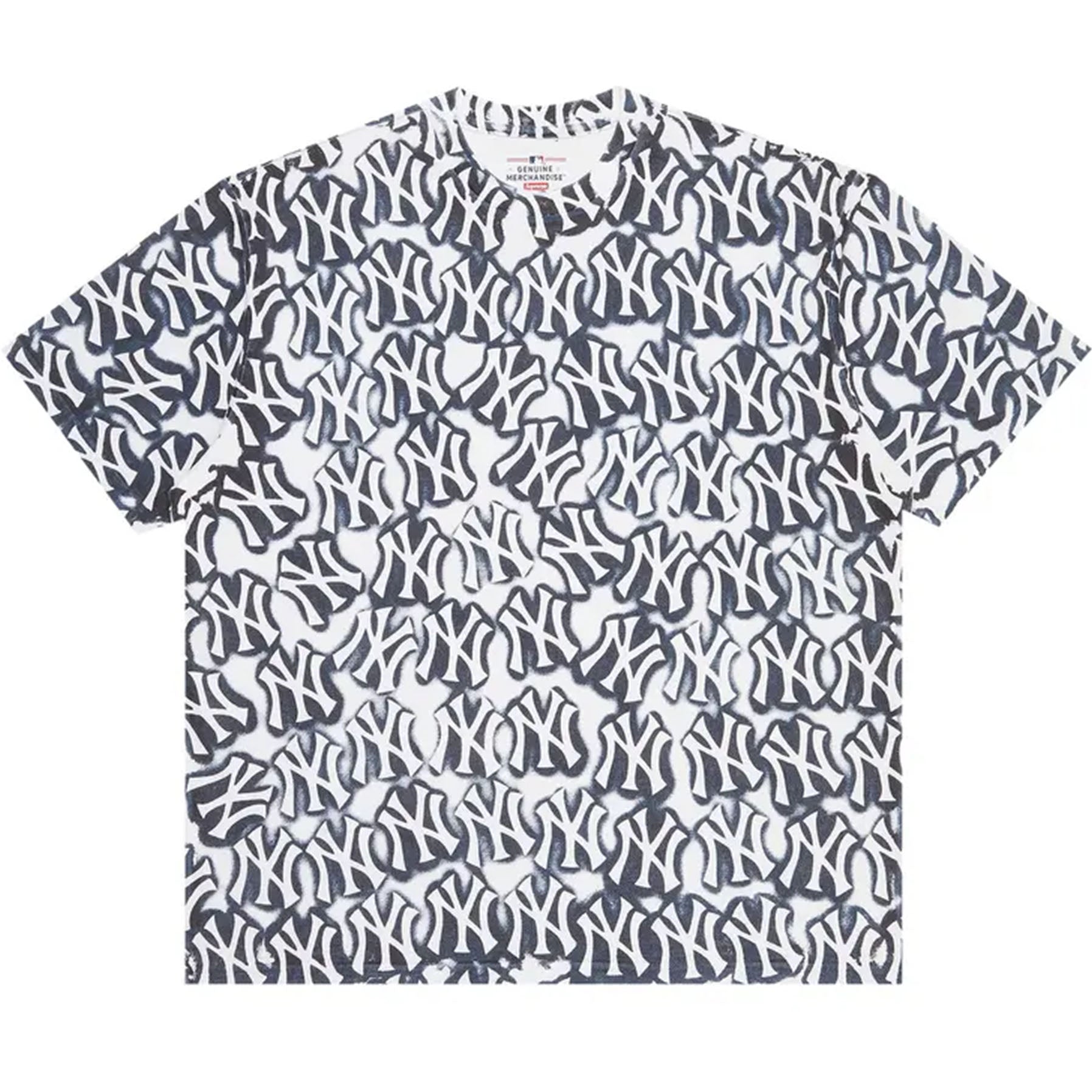 Supreme x New York Yankees Airbrush S/S Top White – DISTRICT ONE NY