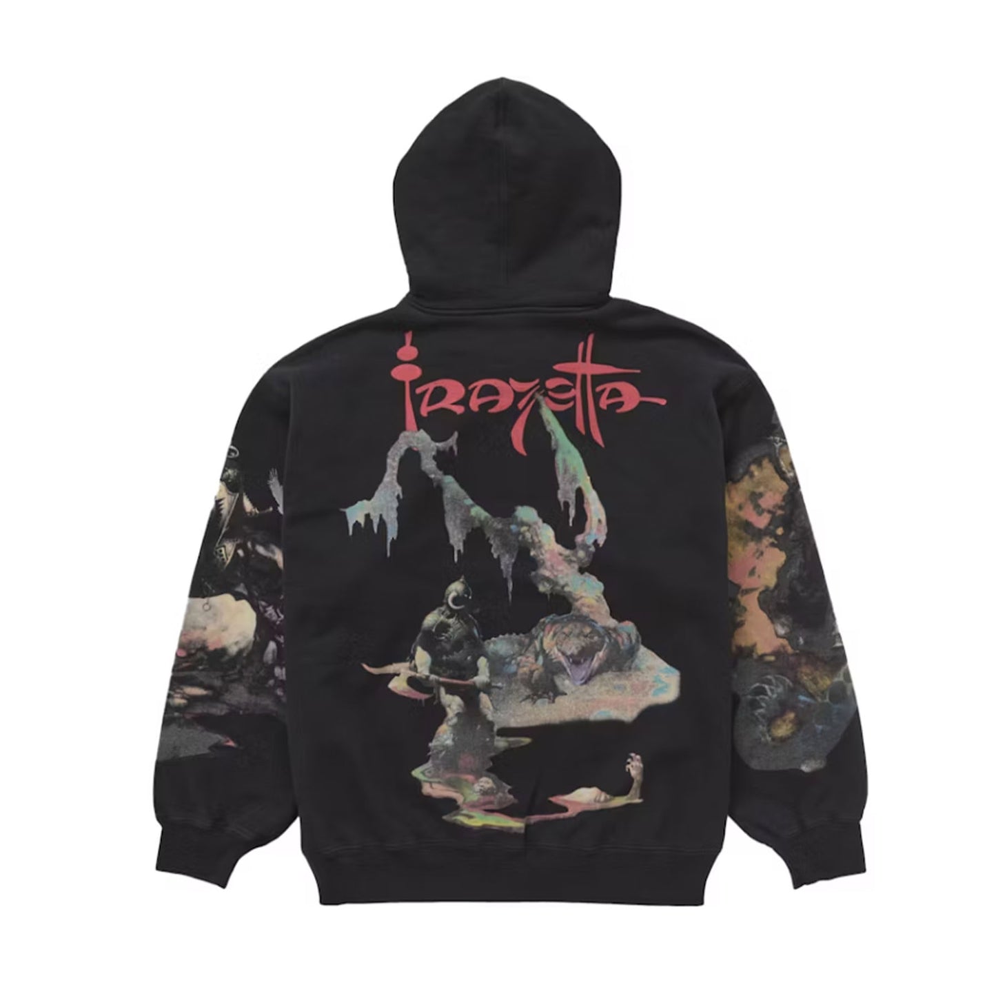 Supreme Frazetta Zip Up Hooded Sweatshirt Black