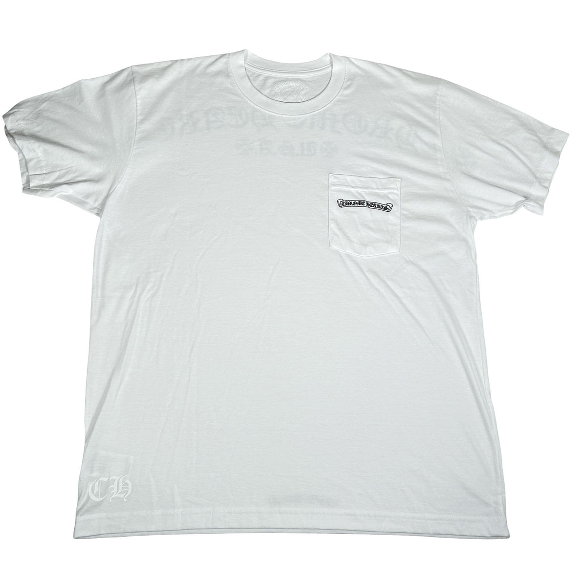 Chrome Hearts USA Script Logo Short Sleeve T-Shirt White