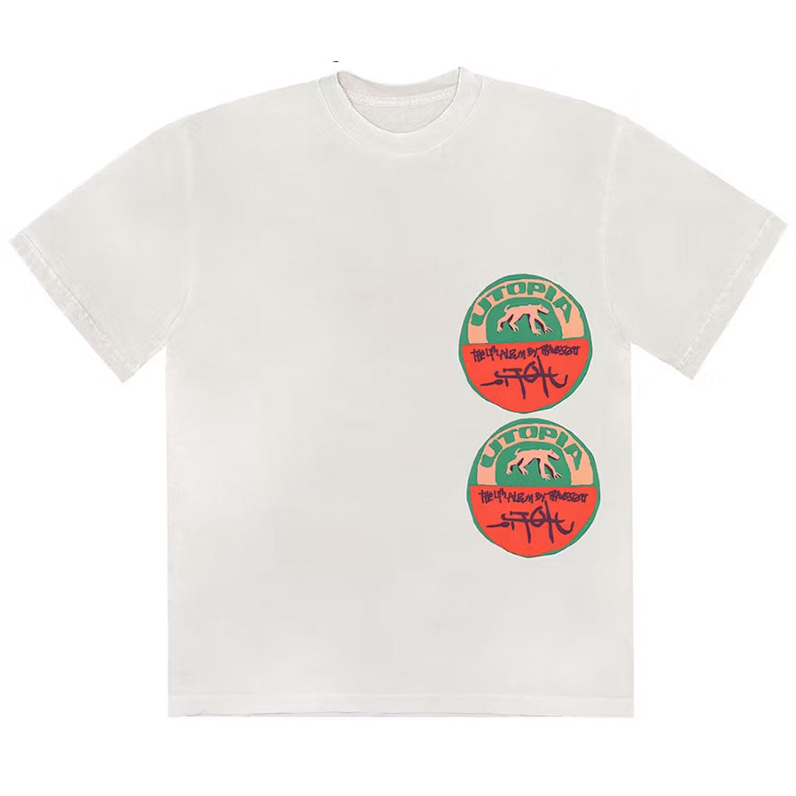 Travis Scott Utopia B3 Tee White