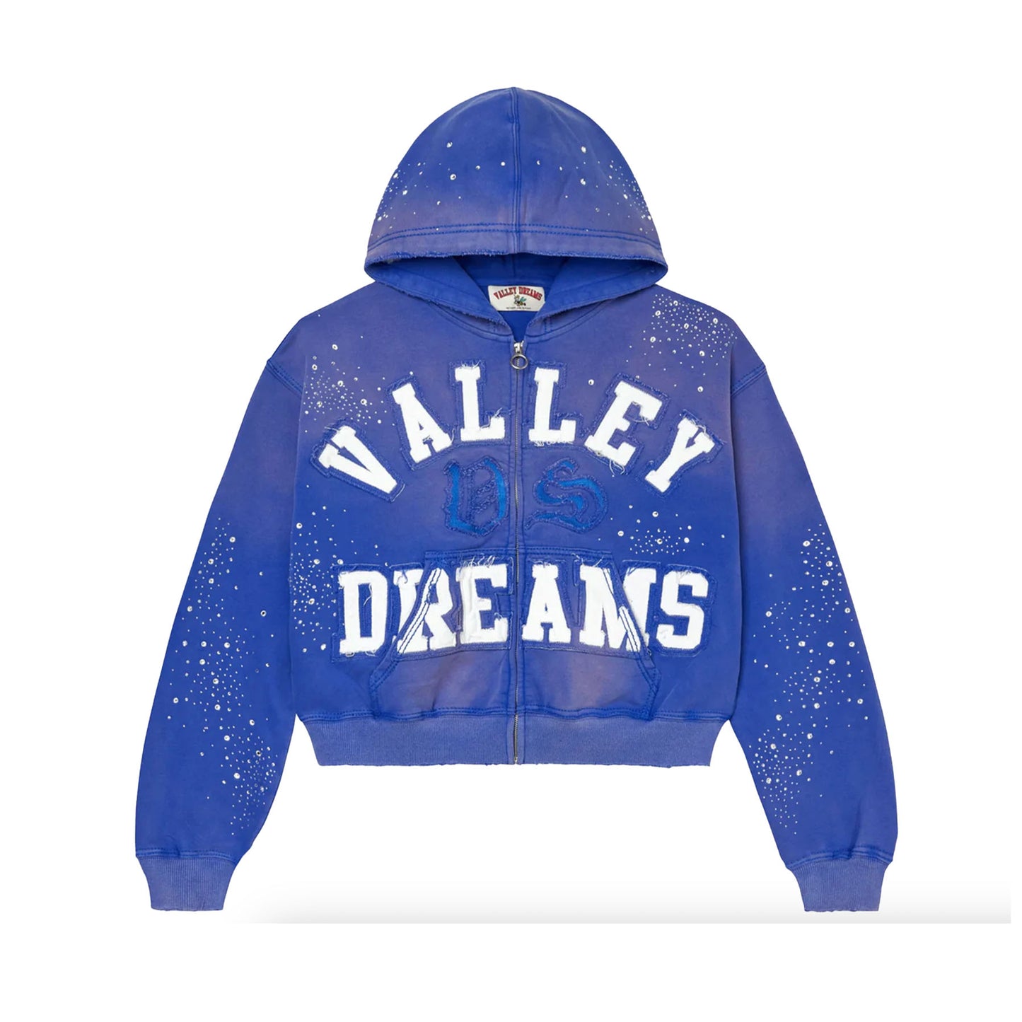 Vale Forever Classico Zip Up Hoodie Sapphire