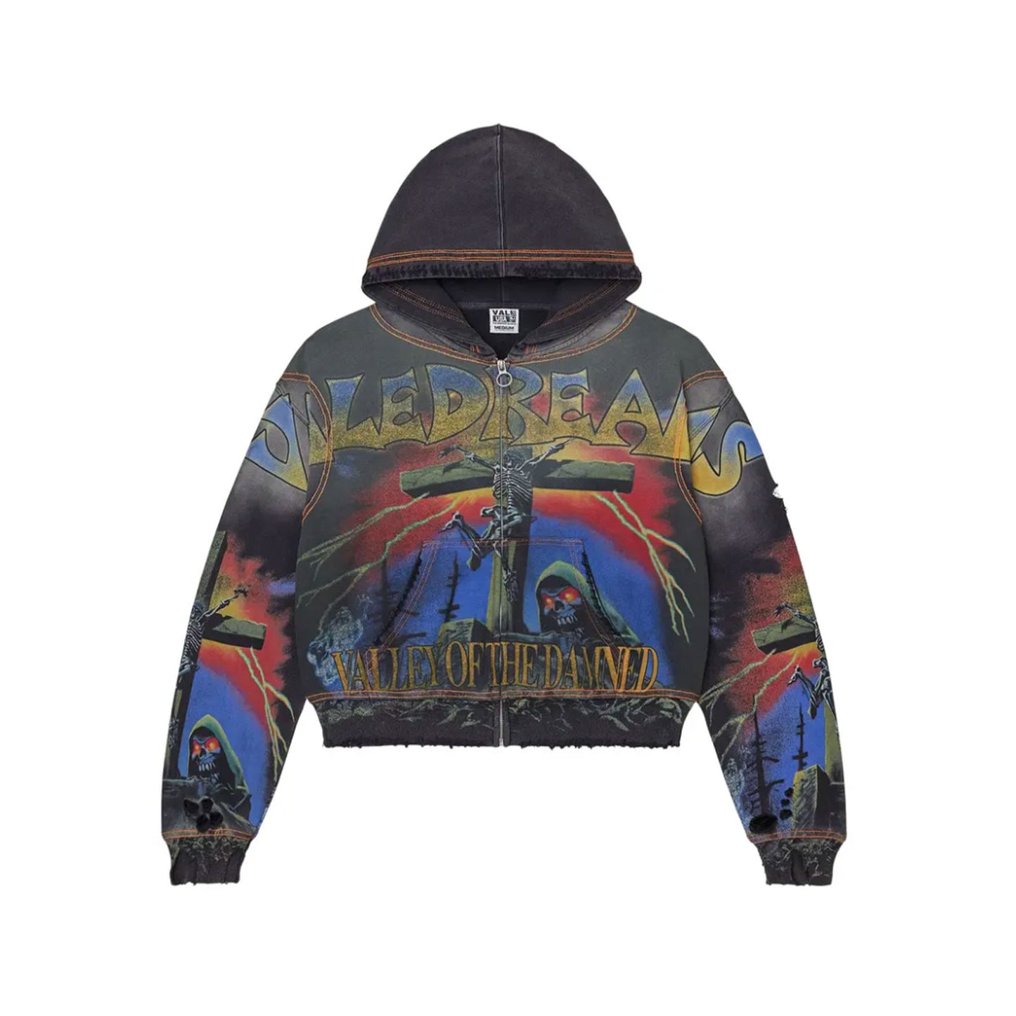 Vale Forever Damned Big Zip Up Black