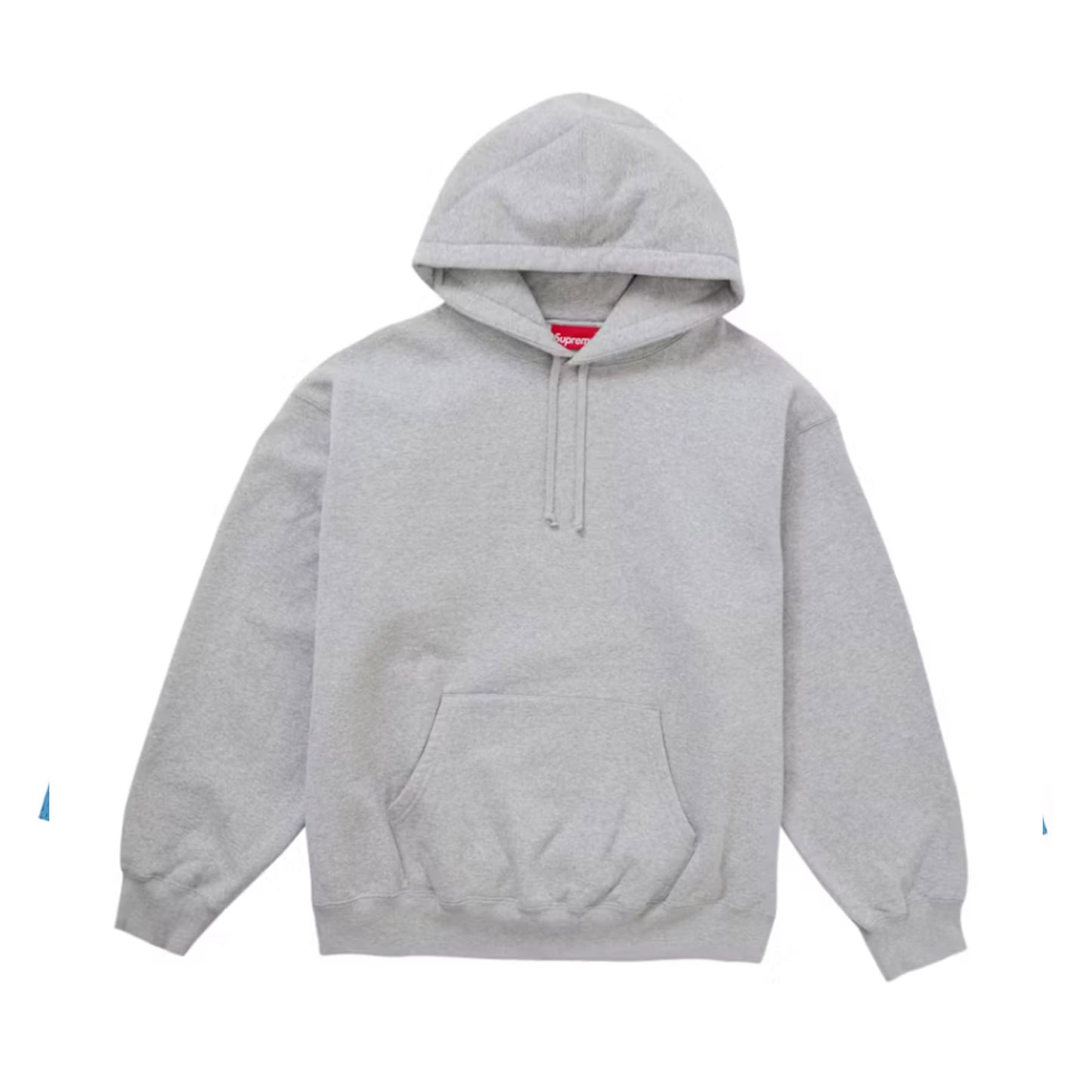 Supreme Satin Applique Hooded Sweatshirt (FW24) Heather Grey