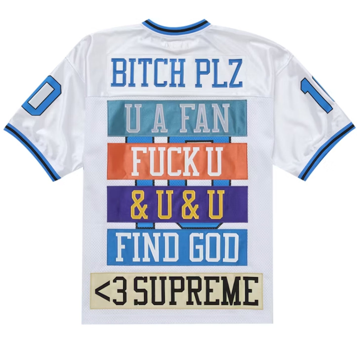 Supreme Find God Football Jersey White
