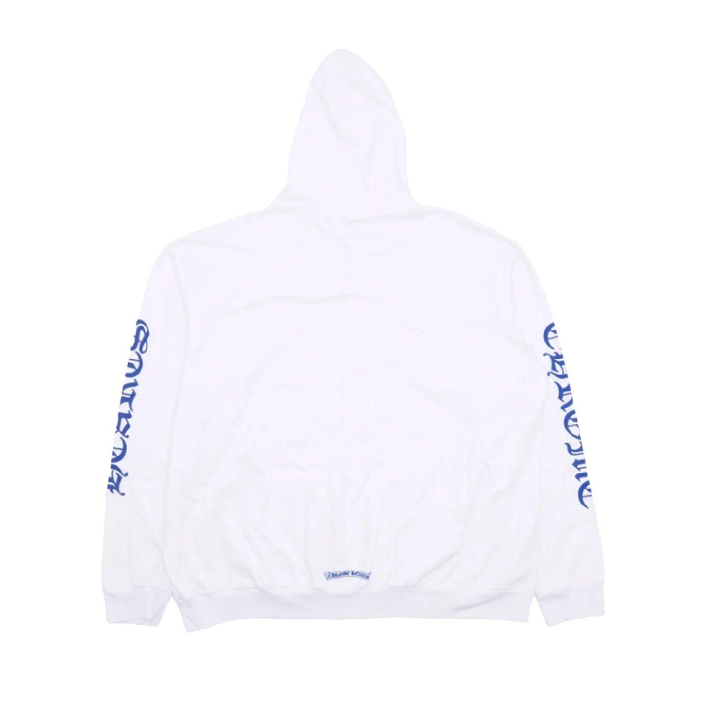 Chrome Hearts Eyechart Logo Zip Up Hoodie White