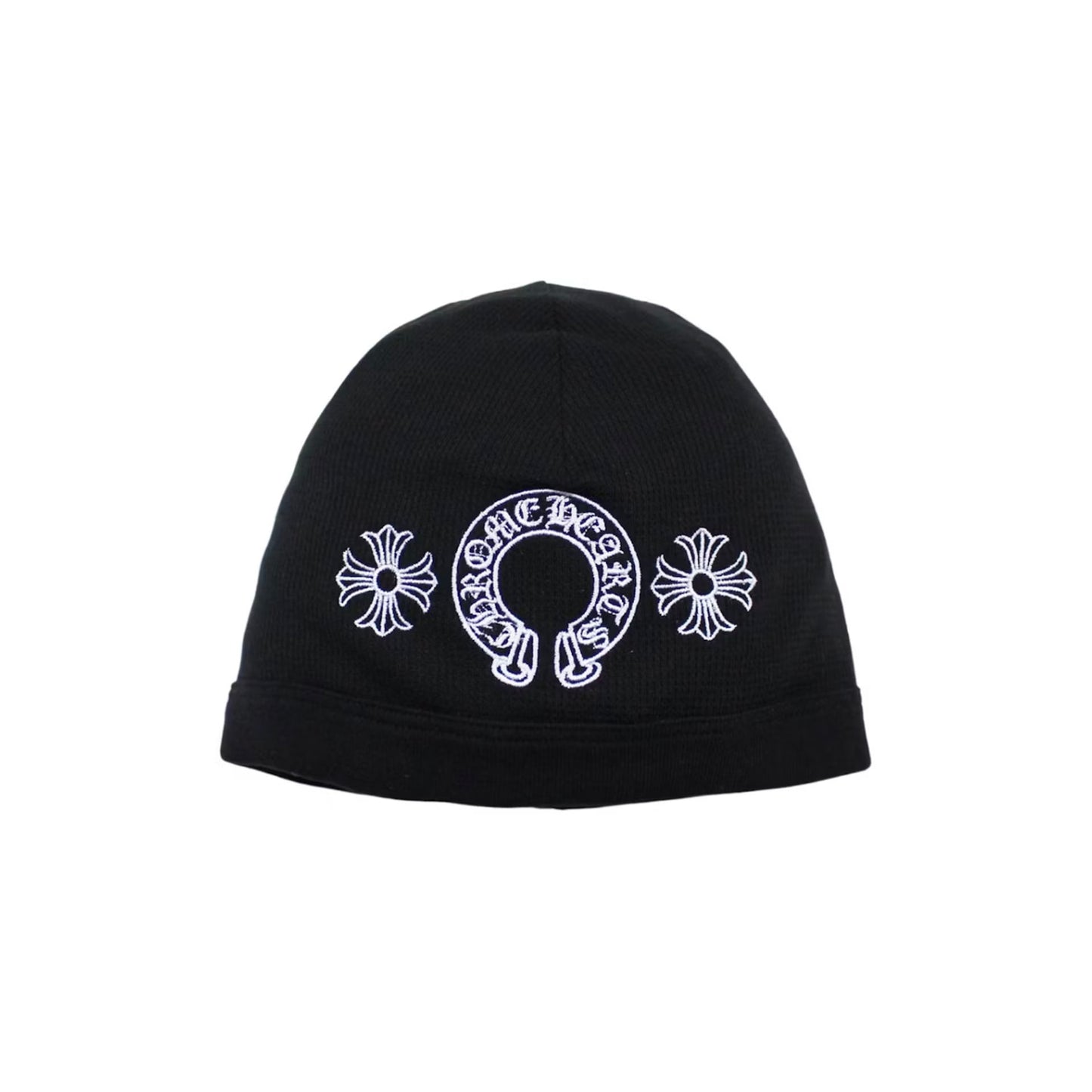 Chrome Hearts Horseshoe Skull Cap Beanie Black
