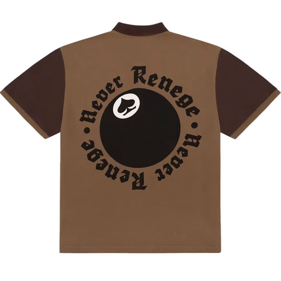 Denim Tears x Stussy Spades Team Polo Brown