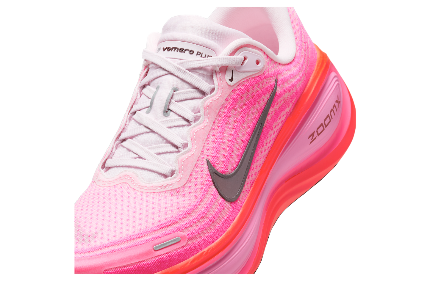 HV8154 604 Nike Vomero Plus Hyper Pink Bright Crimson (Women's)