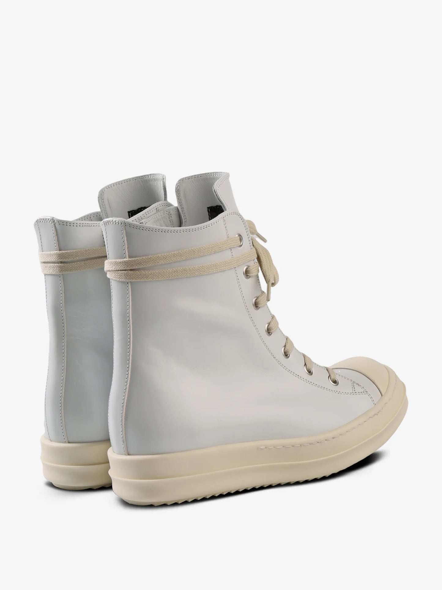 RO01E7890 LCP 5111 Rick Owens Scarpe in Pelle Sneakers Chalk White