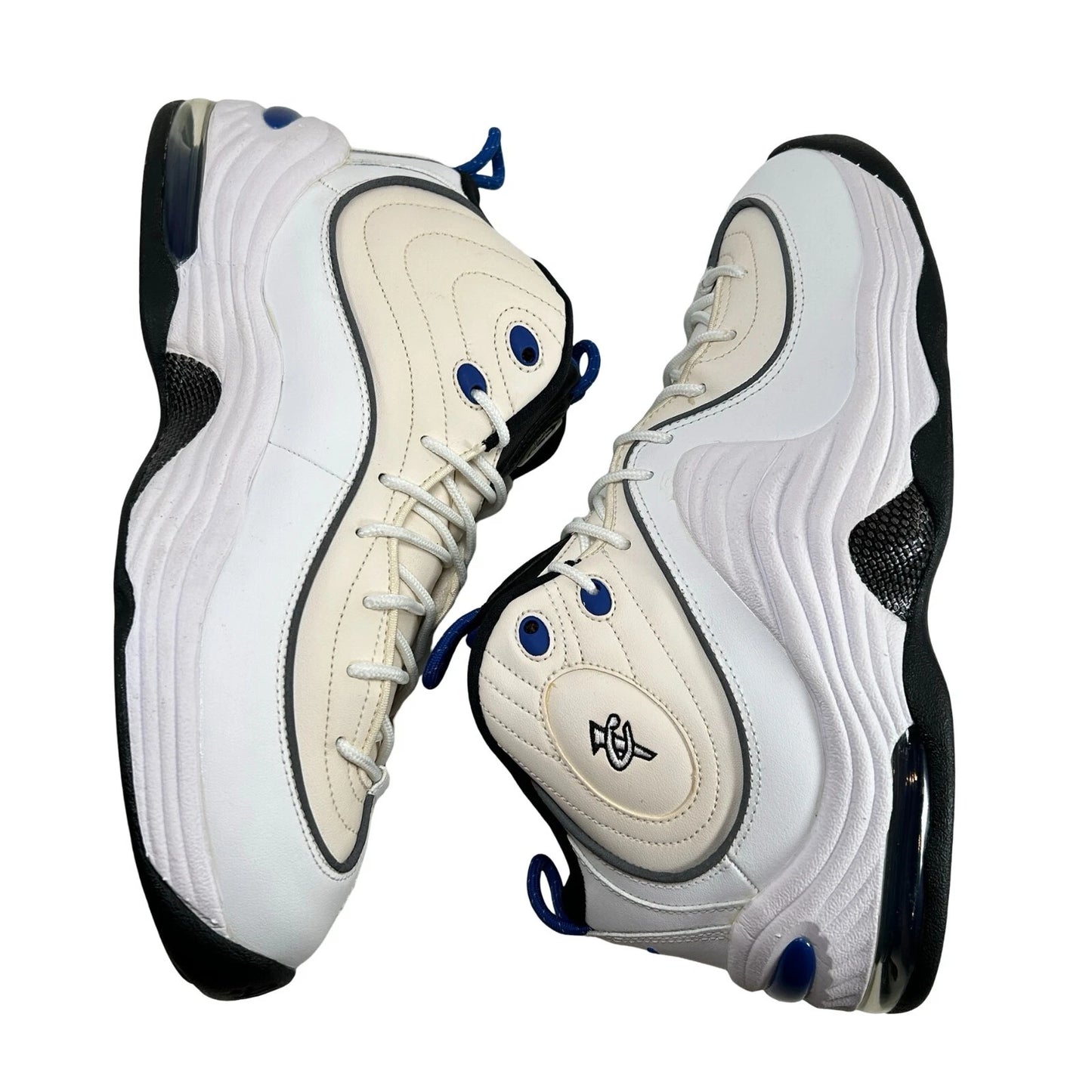 333886 100 Nike Air Penny II White Royal (2016) - 11 M (Uppers Yellowing) (No Box)