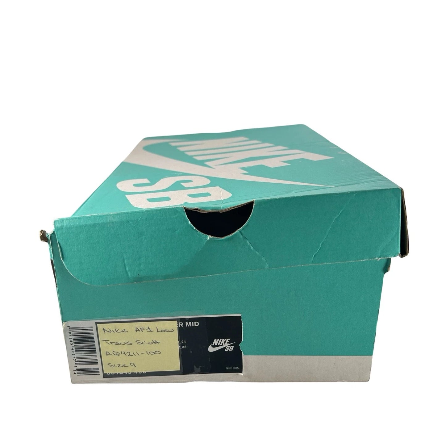 AQ4211 100 Nike Air Force 1 Low Travis Scott (AF100) - 9 M (Yellowing) (Replace Box)