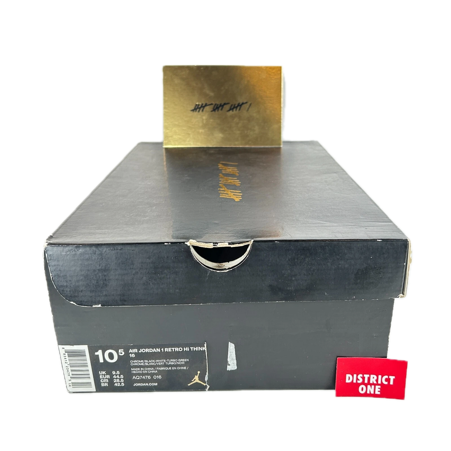 AQ7476 016 Jordan 1 Retro High Think 16 Pass the Torch - 10.5 M (Soles Yellowing)